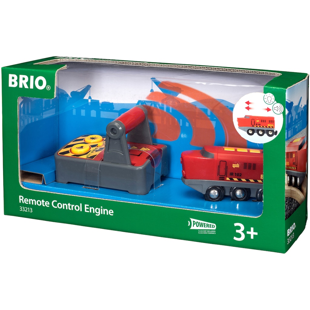 BRIO® Spielzeug-Eisenbahn »BRIO® WORLD, IR Frachtlok«, mit Licht und Soundfunktion, FSC® - schützt Wald - weltweit