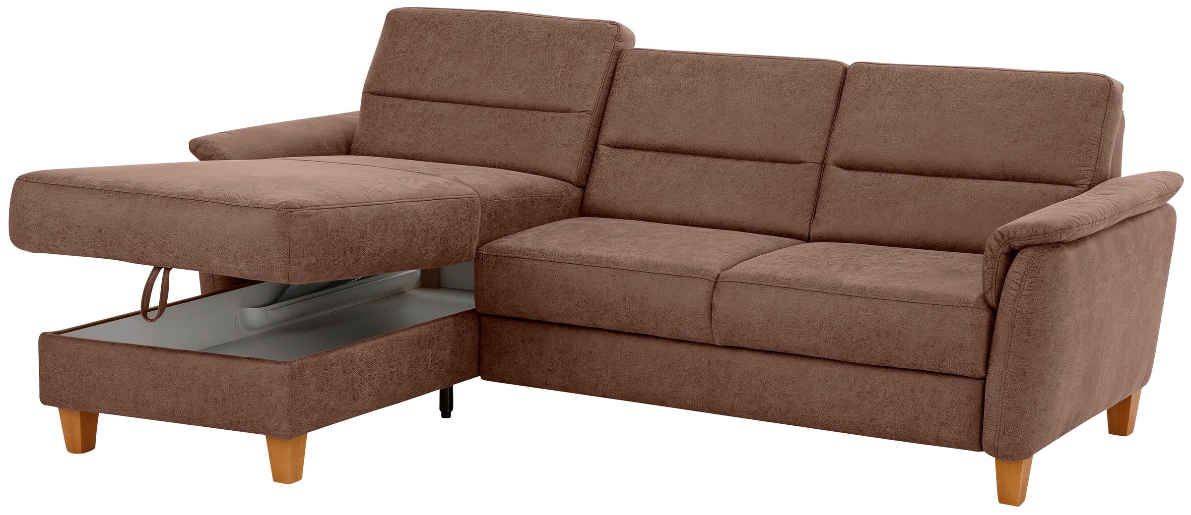 Home affaire Ecksofa »Palmera L-Form«, Federkern, wahlweise mit Bettfunktion und mit/ohne Bettkasten