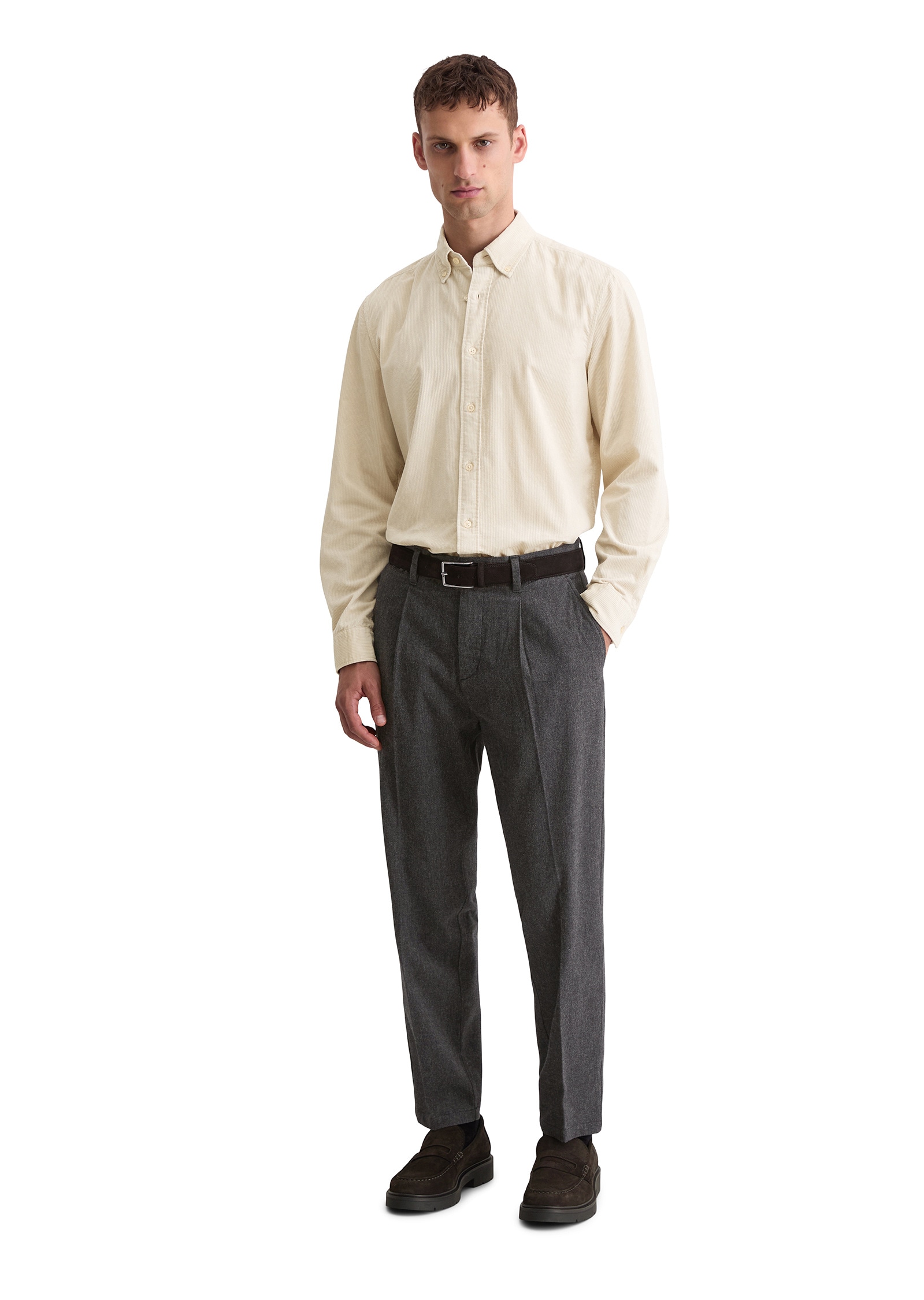 Marc O'Polo Langarmhemd »mit Button-Down-Kragen«