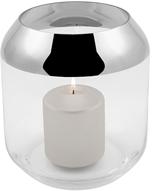 Fink Teelichthalter »SMILLA«, Windlicht mundgeblasenem als auch nutzbar, Glas, cm | Höhe aus Vase BAUR 21