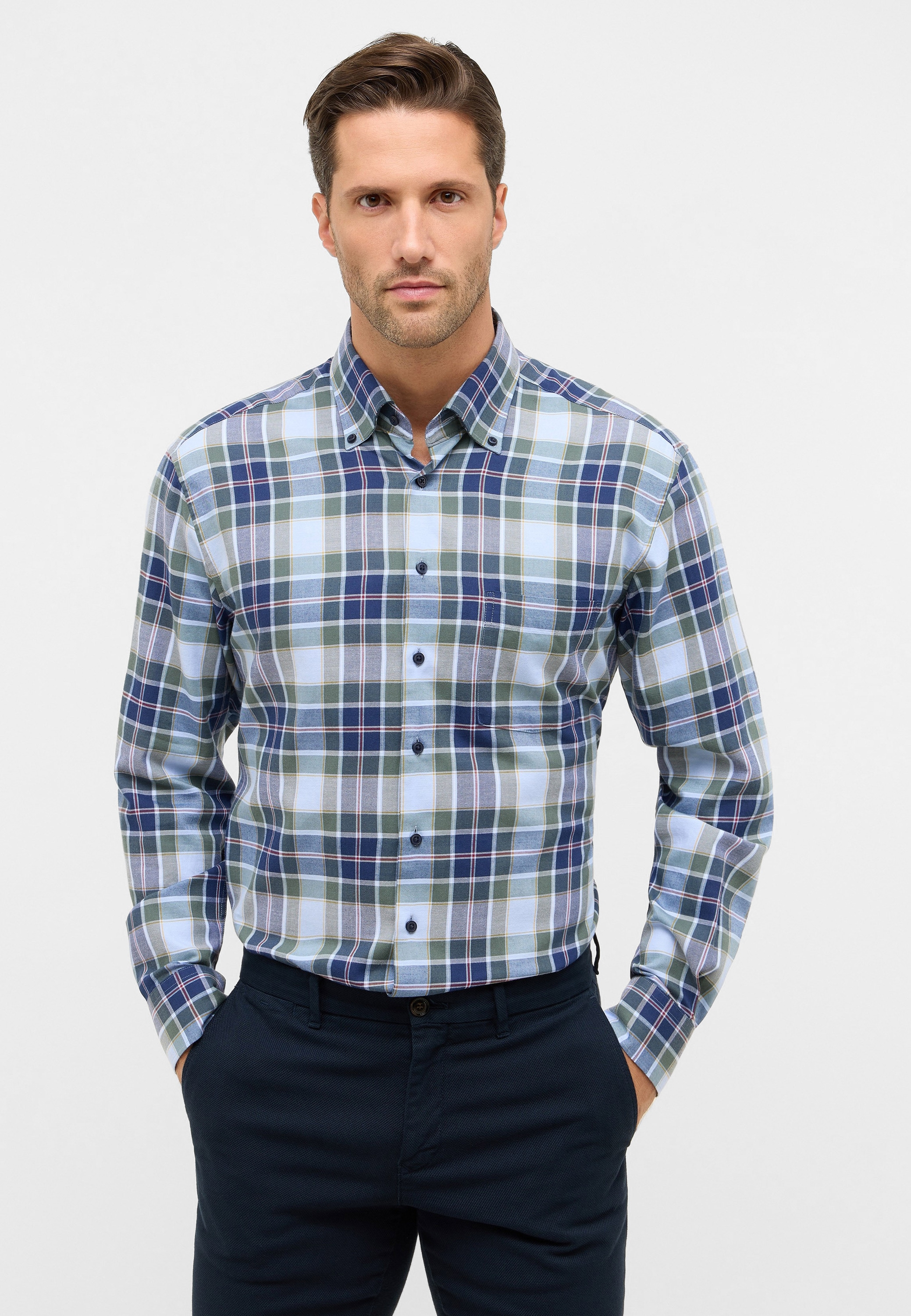 Eterna Langarmhemd "MODERN FIT", EASY IRON (bügelleicht) günstig online kaufen