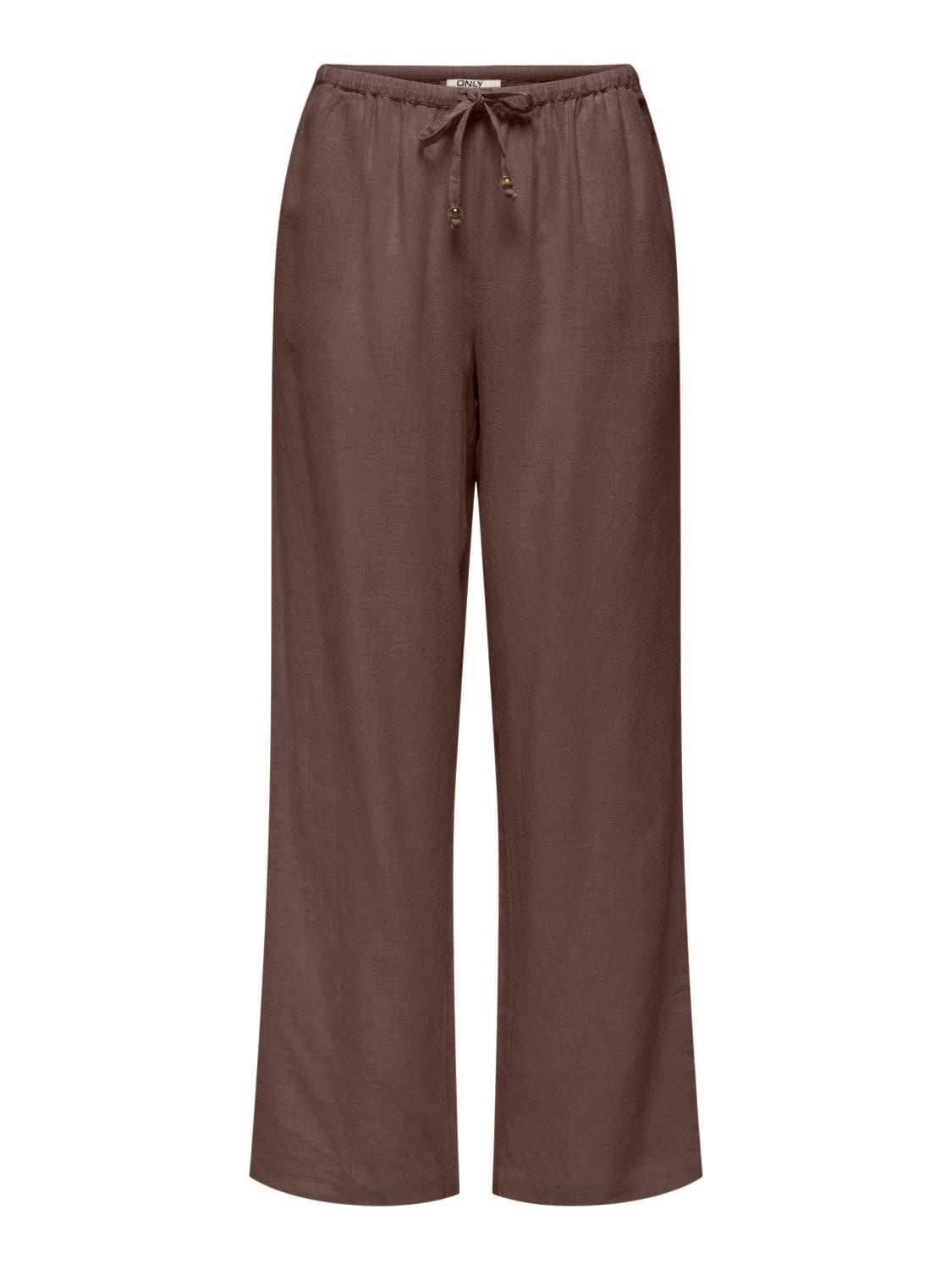 ONLY Schlupfhose »ONLBRUXELLES MW LIN BL TIE PANT PNT NOOS«  Sommerhose mit Leinen