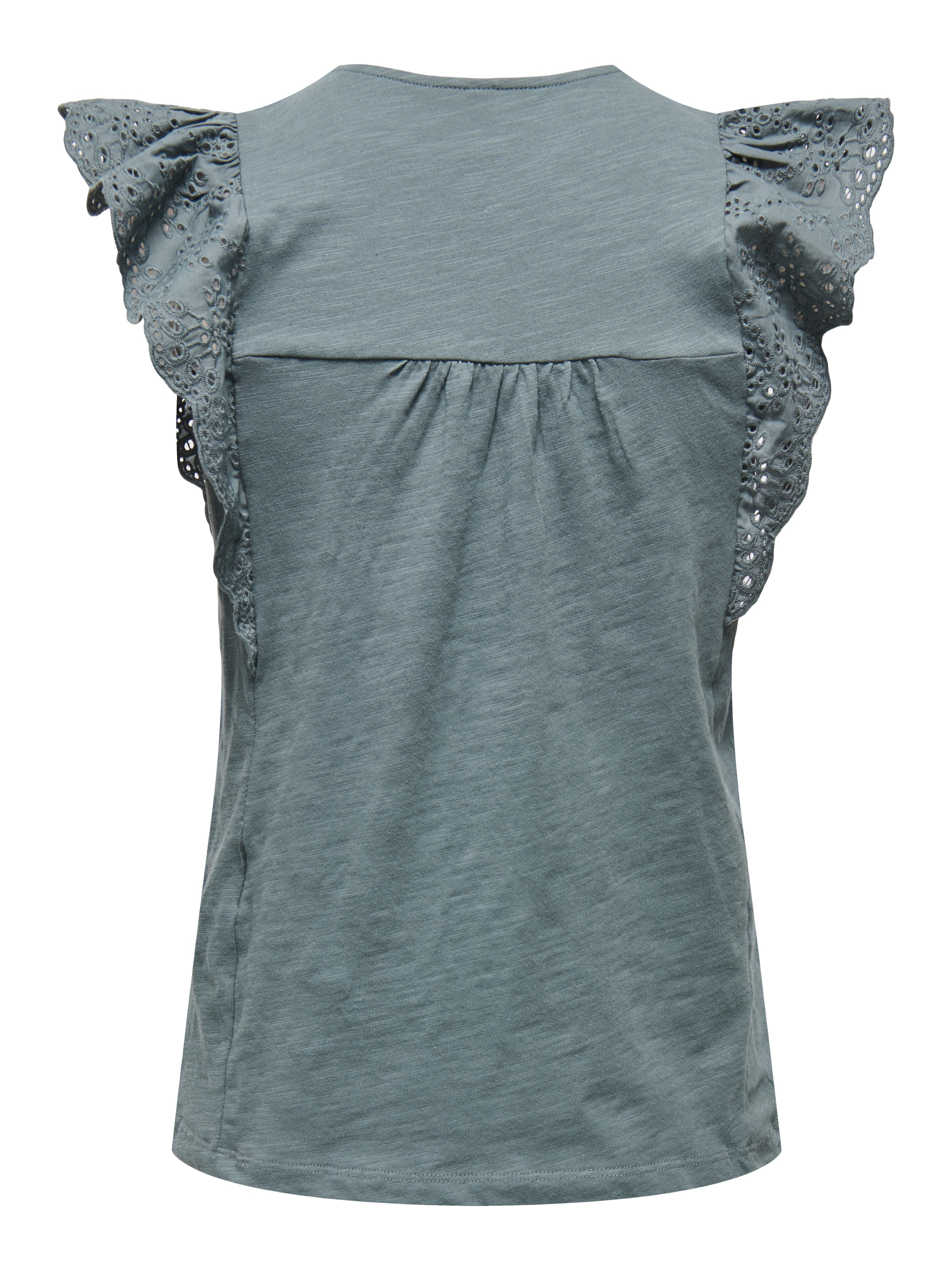 ONLY Kurzarmshirt »ONLLEA S/L FRILL MIX TOP JRS«