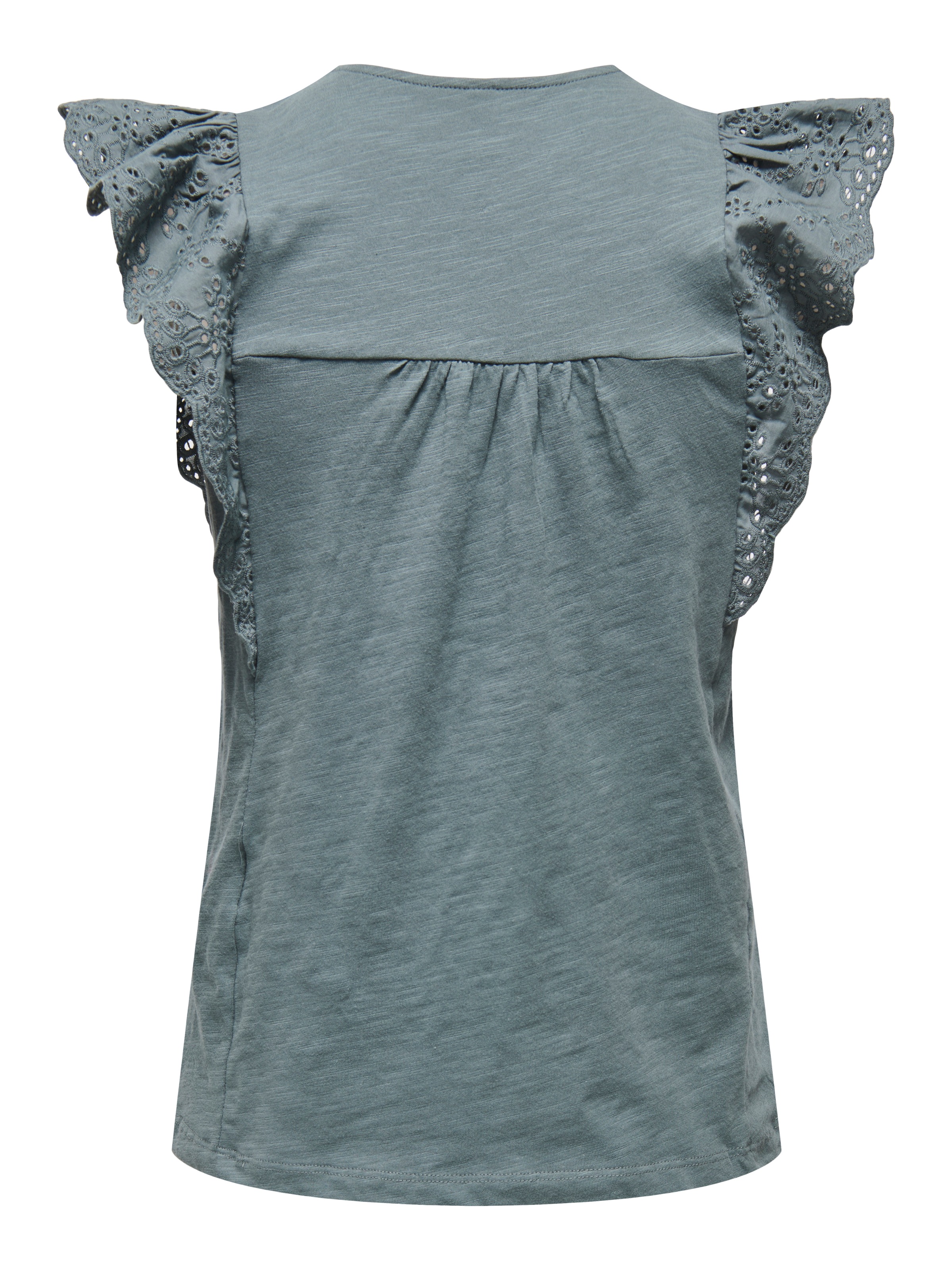 ONLY Kurzarmshirt "ONLLEA S/L FRILL MIX TOP JRS" günstig online kaufen