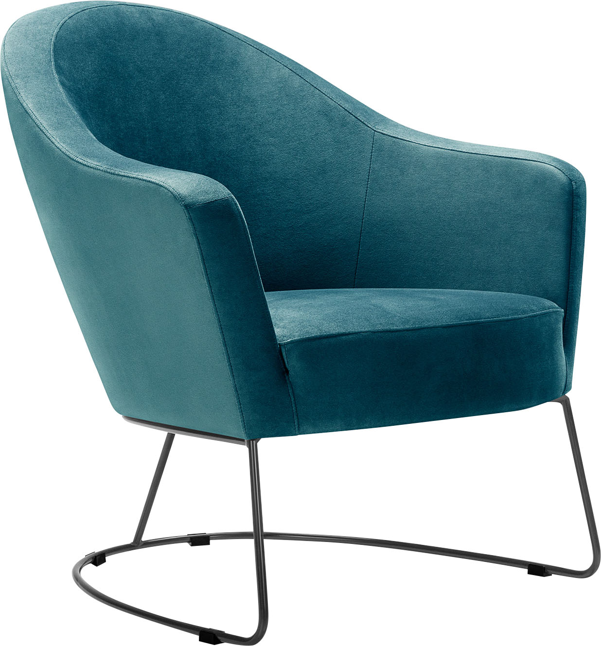 LOVI Loungesessel Grape, Metallrahmen grau, Sitzfläche in hochwertigem Formschaum für ein leichtes, luftiges Sitzgefühl