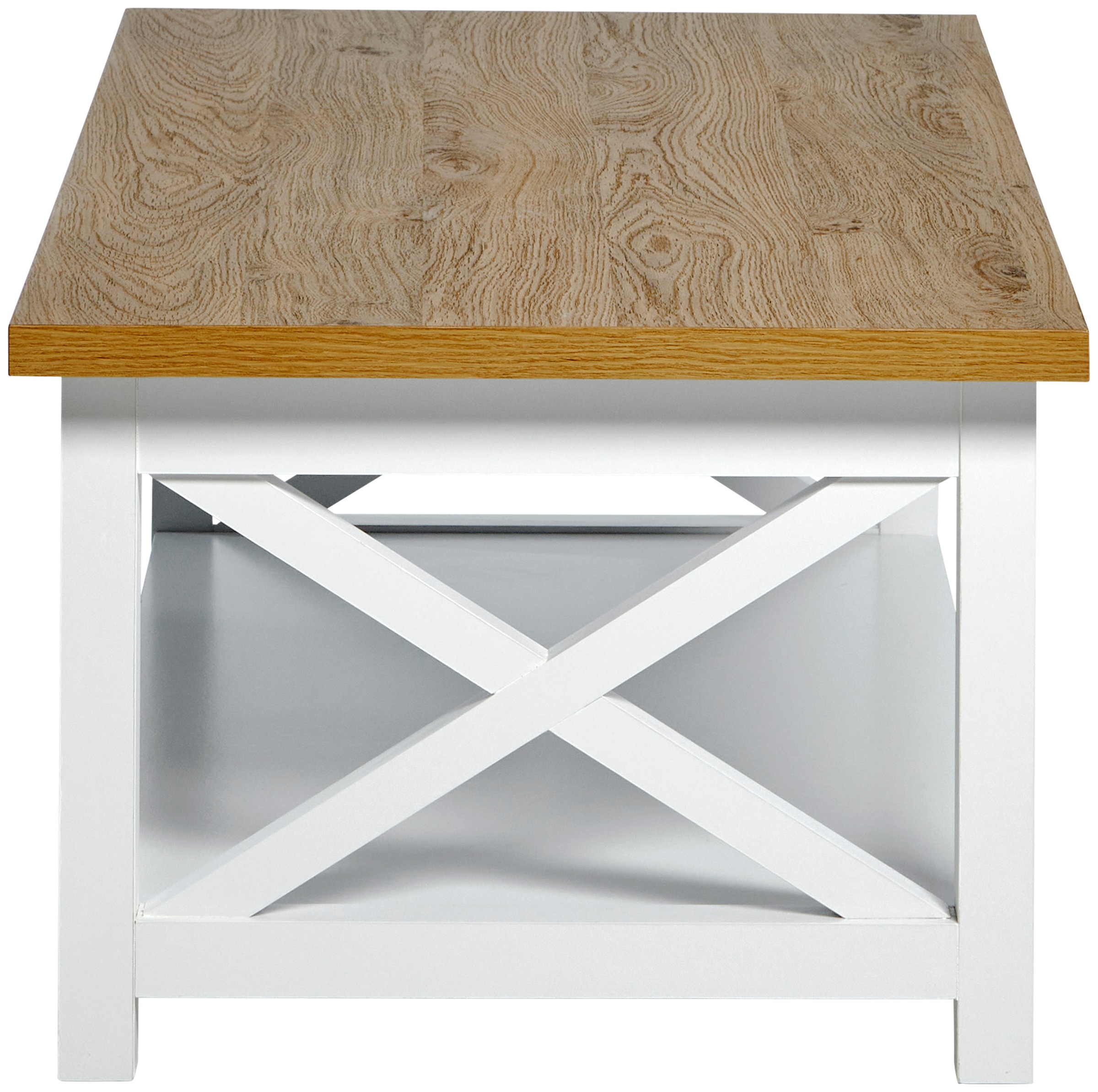Thumbnail - Jahnke Couchtisch "CHALET COFFEE", (1 St.), Couchtisch, Kaffetisch, mit Ablageboden, Landhausstil, X-Design