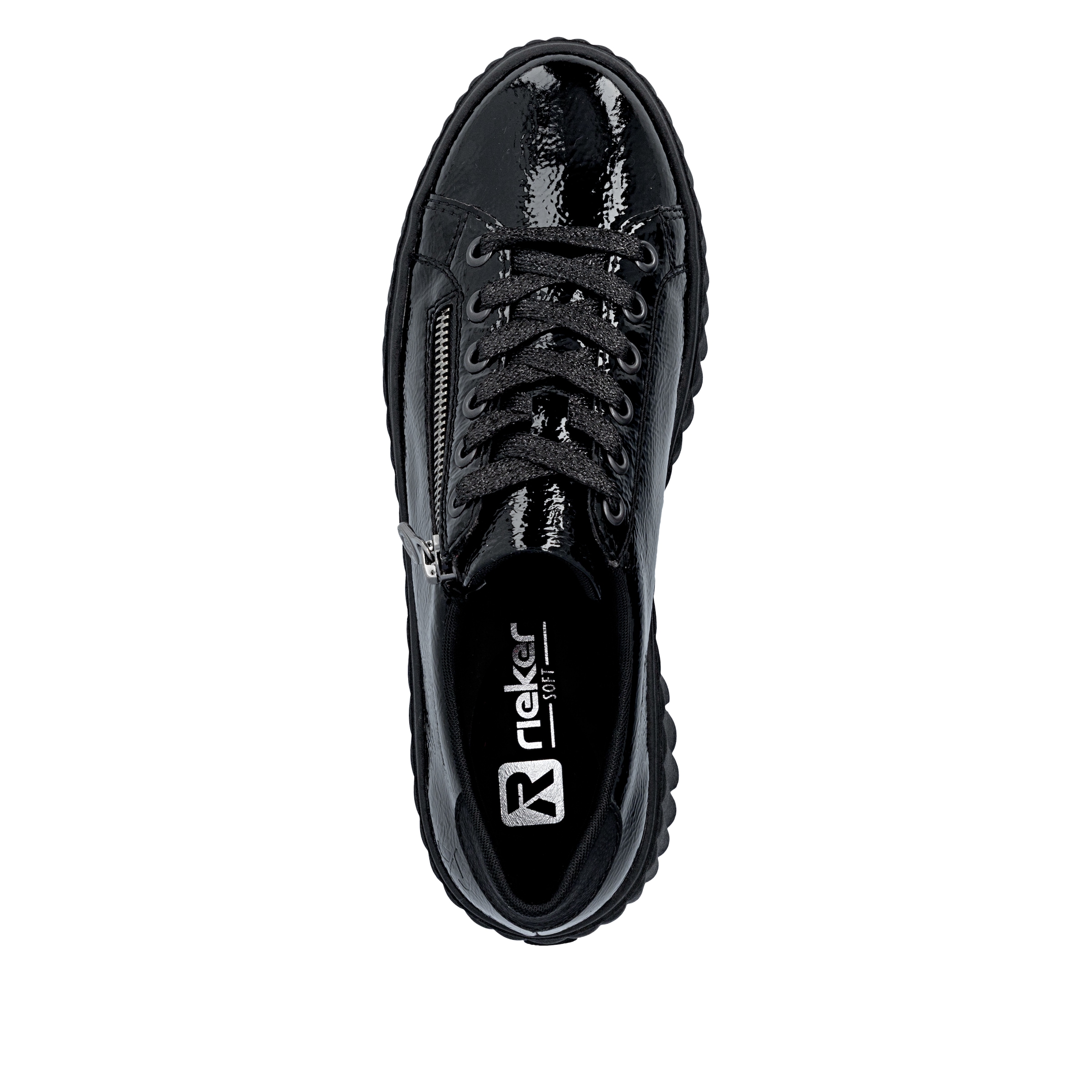 Rieker Plateausneaker  Freizeitschuh, Halbschuh, Schnürschuh mit Plateausohle