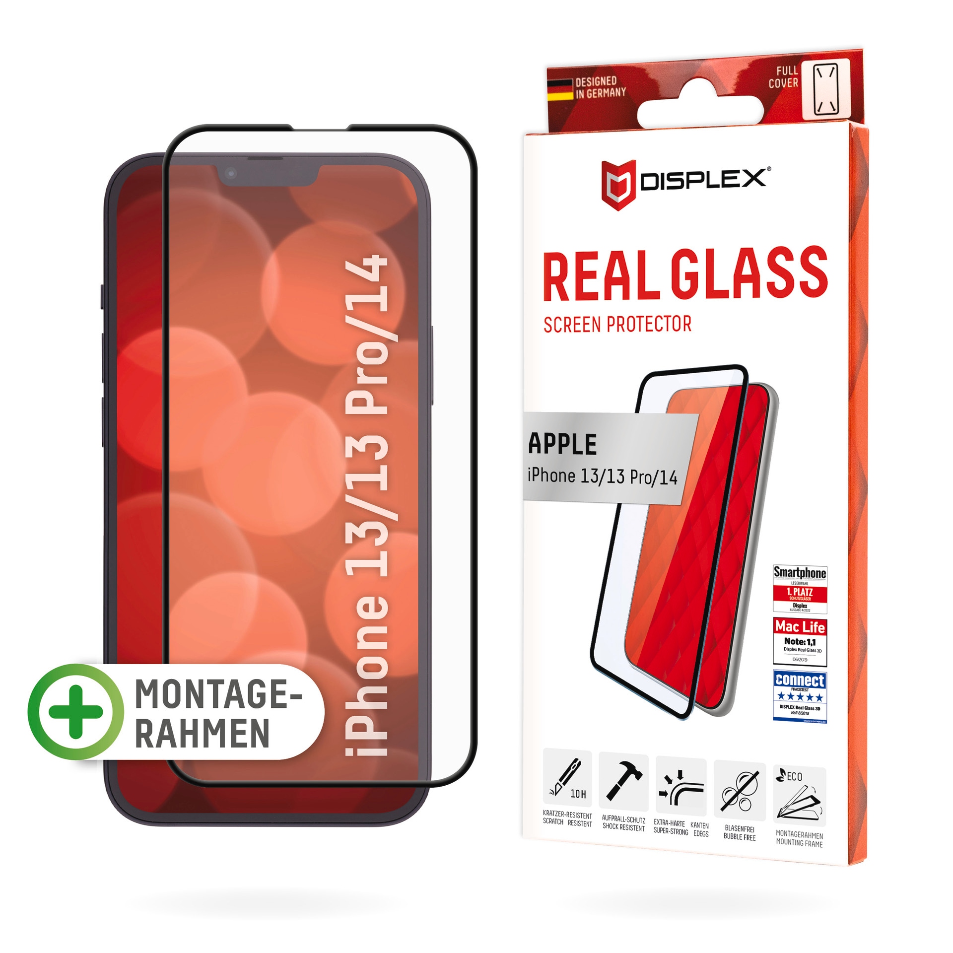 Displex Displayschutzglas »Real Glass FC - iPh...
