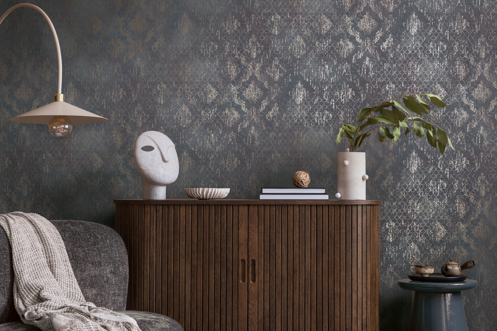 living walls Vliestapete "Ornamenttapete diverse Farben strukturiert vintage" Barock strukturiert