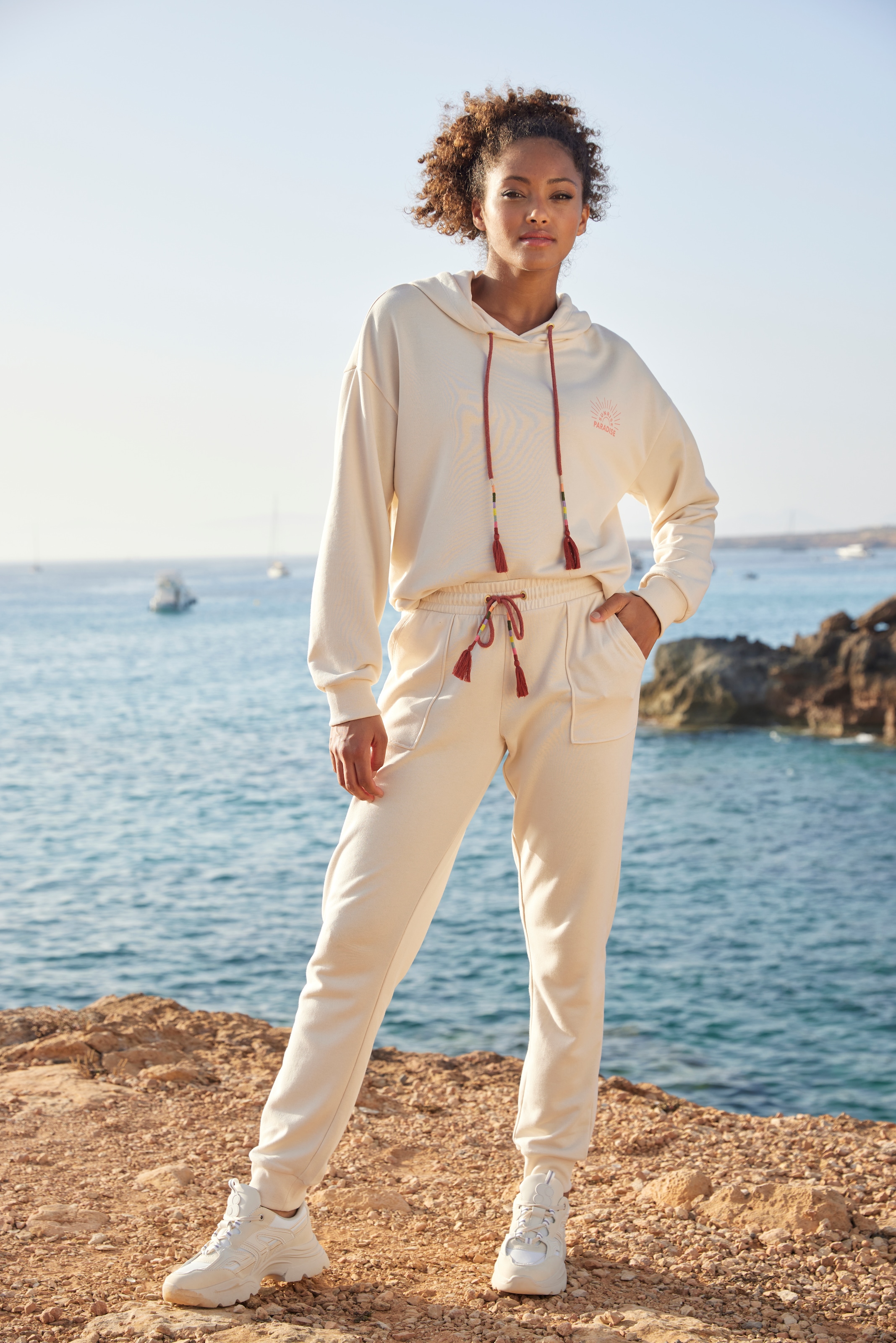 Vivance Hoodie, Kapuzensweatshirt mit Print, Loungewear