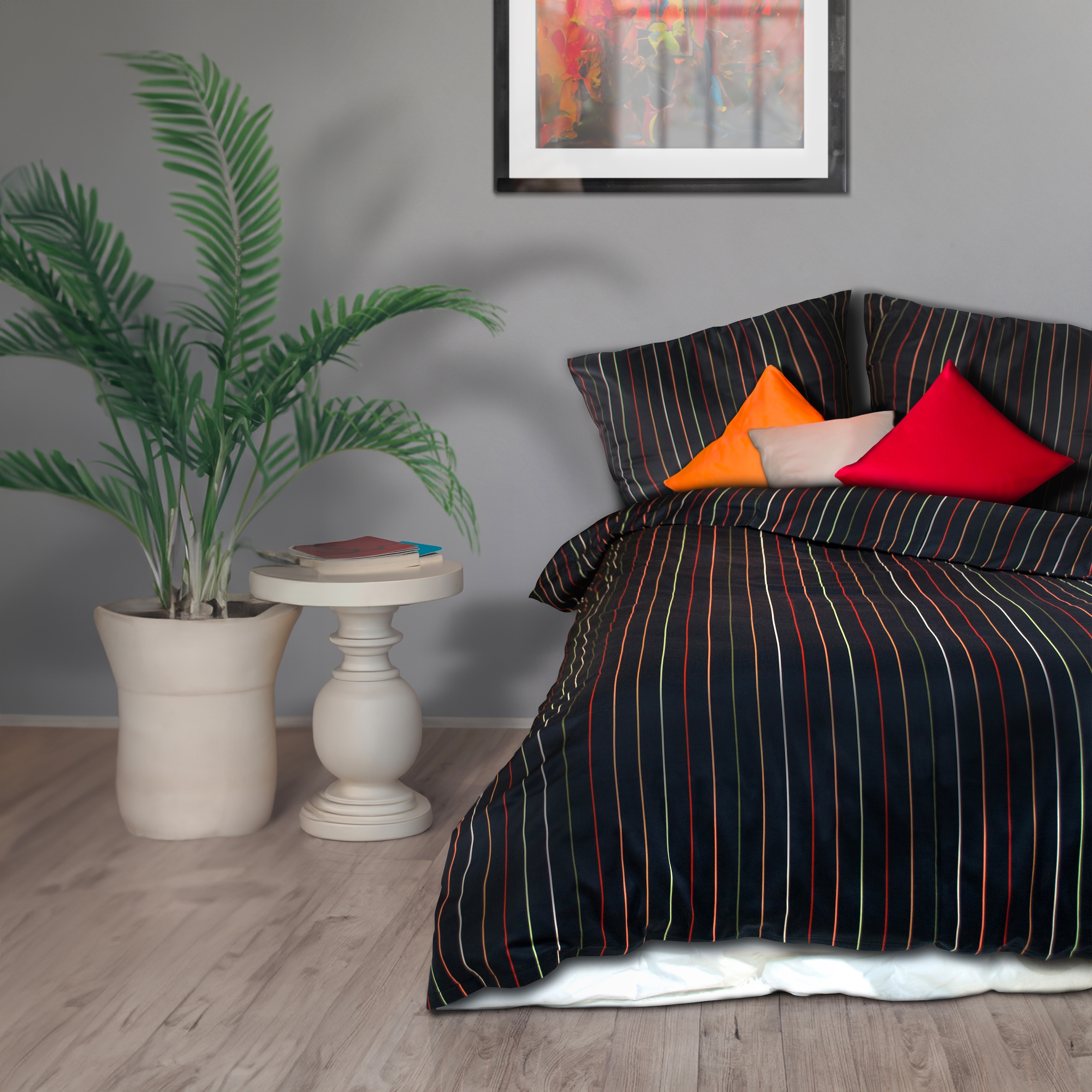 Bettwäsche »Bed Art S«, Mako Satin 100% Baumwolle mit Reißverschluss