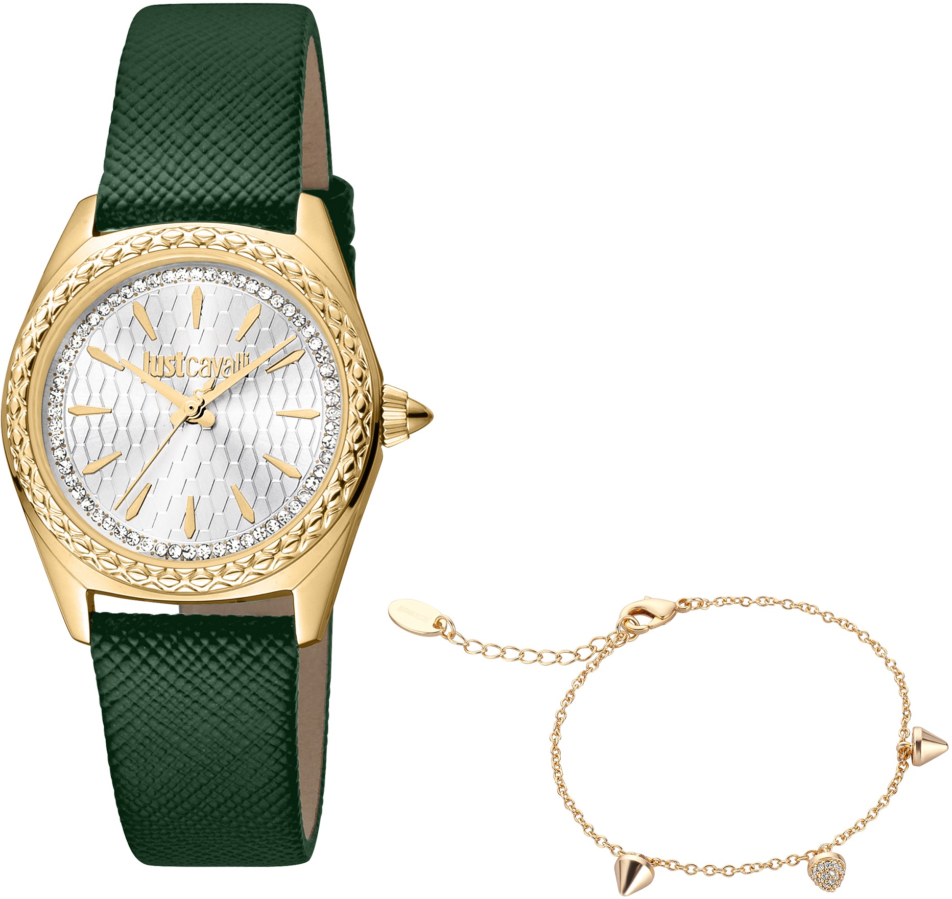 Just Cavalli Time Quarzuhr »JC FASHION JC1L239L0025« (Set 2 tlg. mit Armband)
