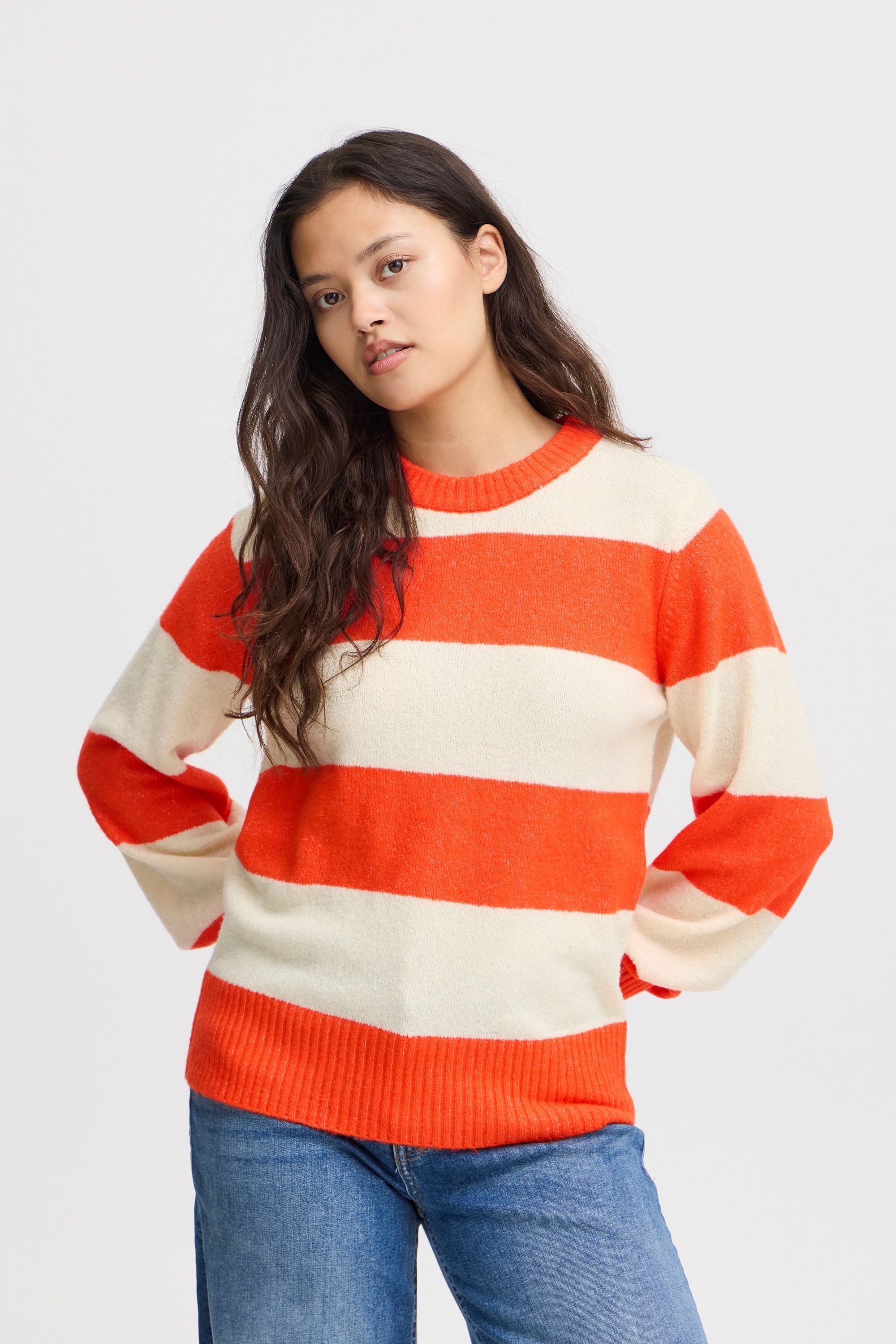 Ichi Strickfleece-Pullover »Strickpullover IHEden«