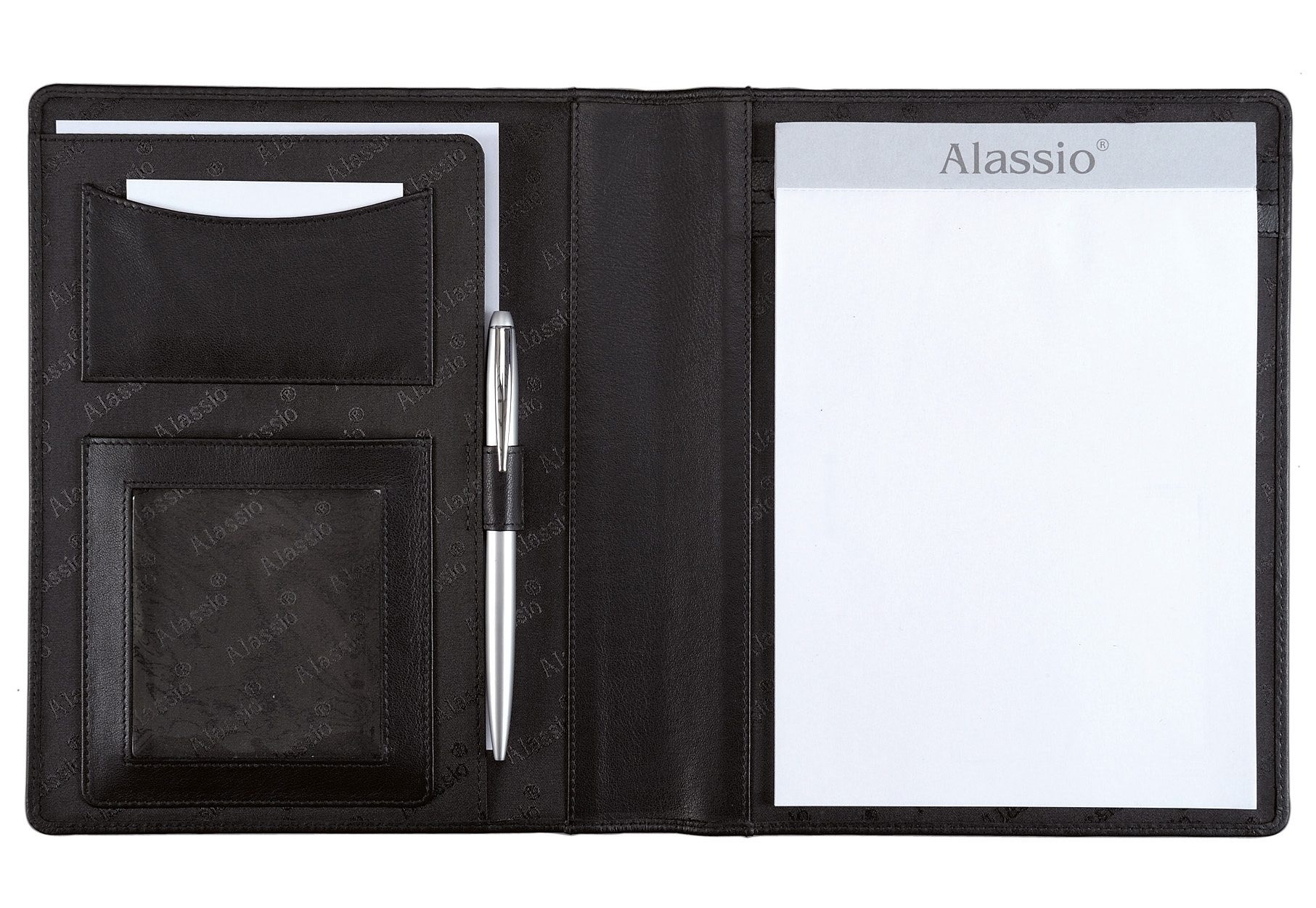 Alassio® Schreibmappe »DIN A5, Bormio«, aus genarbtem Nappaleder