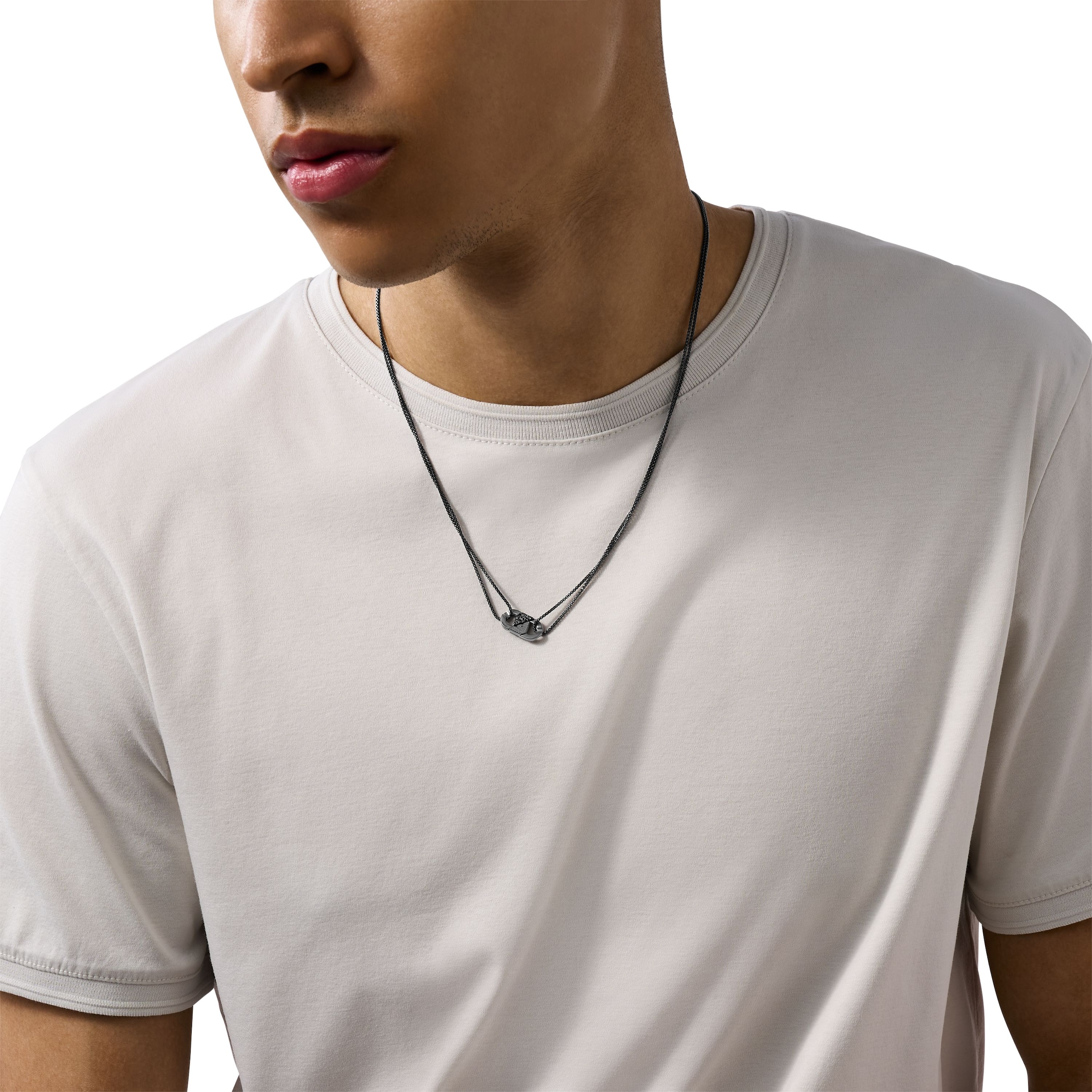 Emporio Armani Kette mit Anhänger »Schmuck Geschenk Edelstahl, EGS3172001, EGS3174710«, mit Glasstein