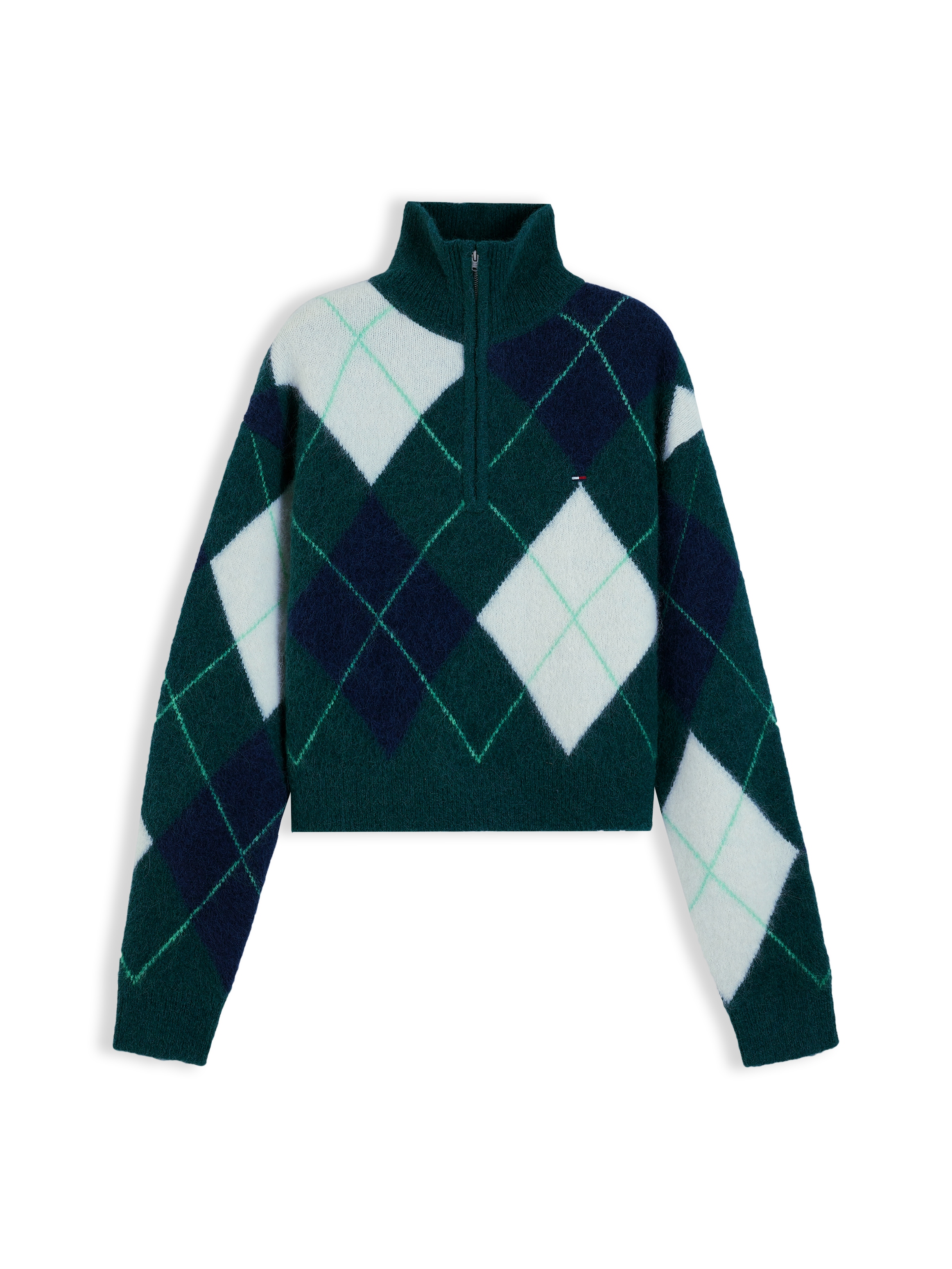 Tommy Jeans Troyer »TJW FLUFFY QUARTER ZIP SWEATER« aus einem Alpaka-Mix