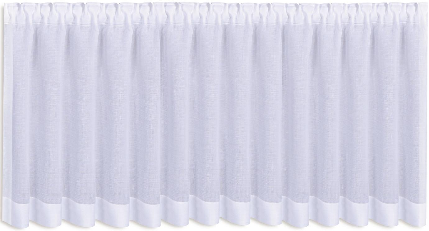 Happy Home Scheibengardine "KATHA" Faltenband 1 Stk. tlg. HxB: 50x205, Webw günstig online kaufen