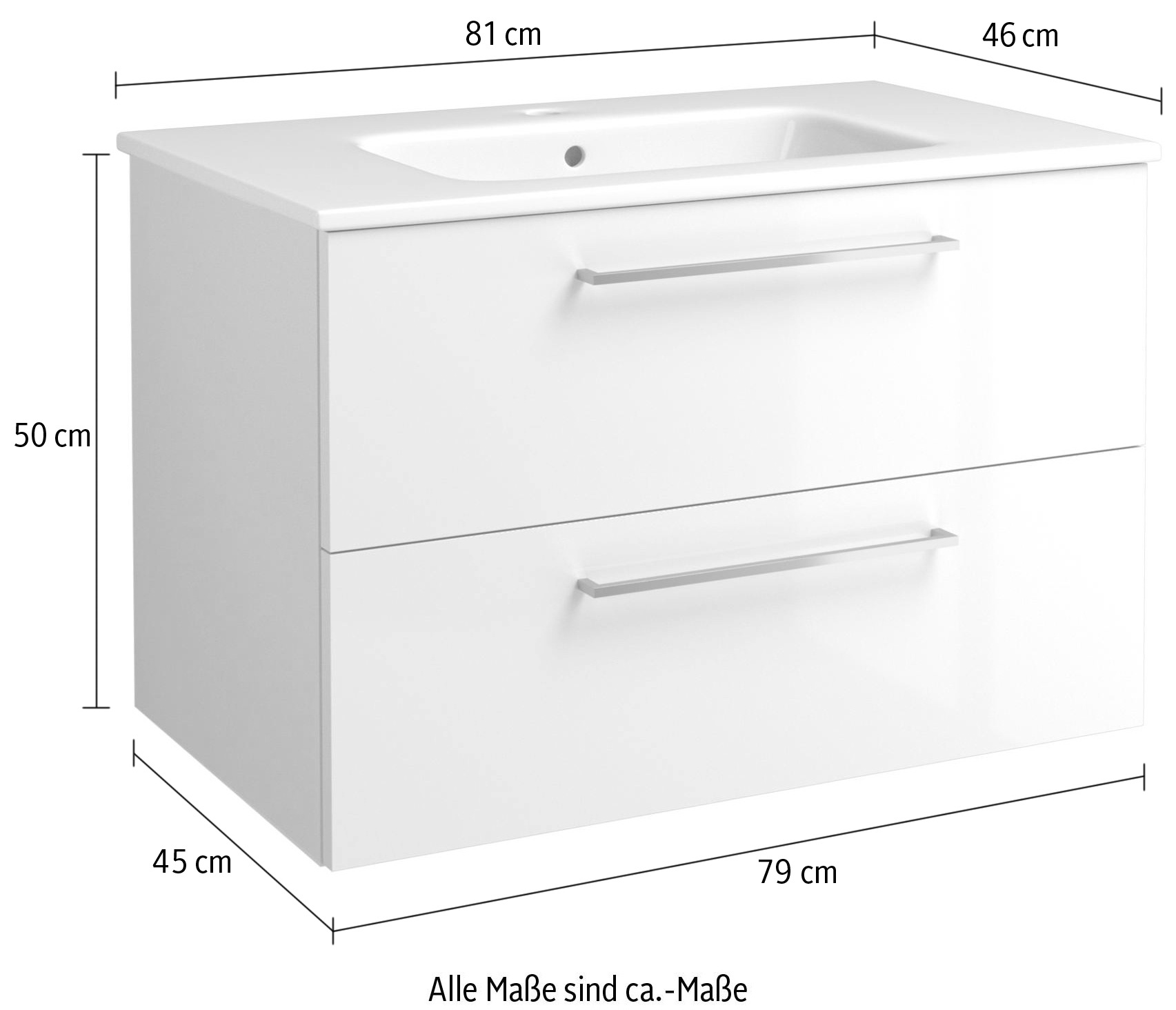 welltime Waschtisch »Joy«, mit Soft-Close-Funktion