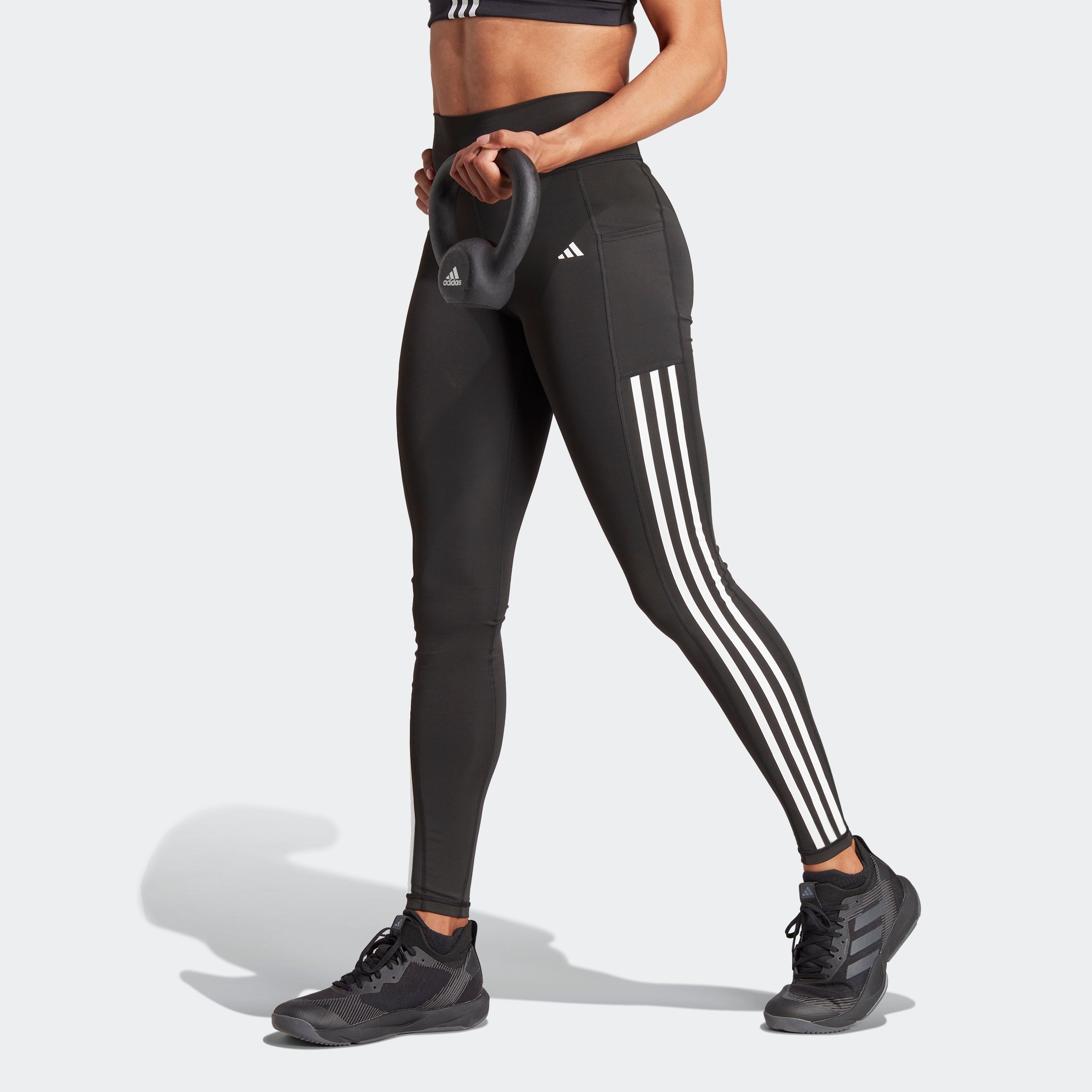 adidas Performance Trainingstights "OPTIME 3-STREIFEN FULL-LENGTH LEGGINGS" günstig online kaufen