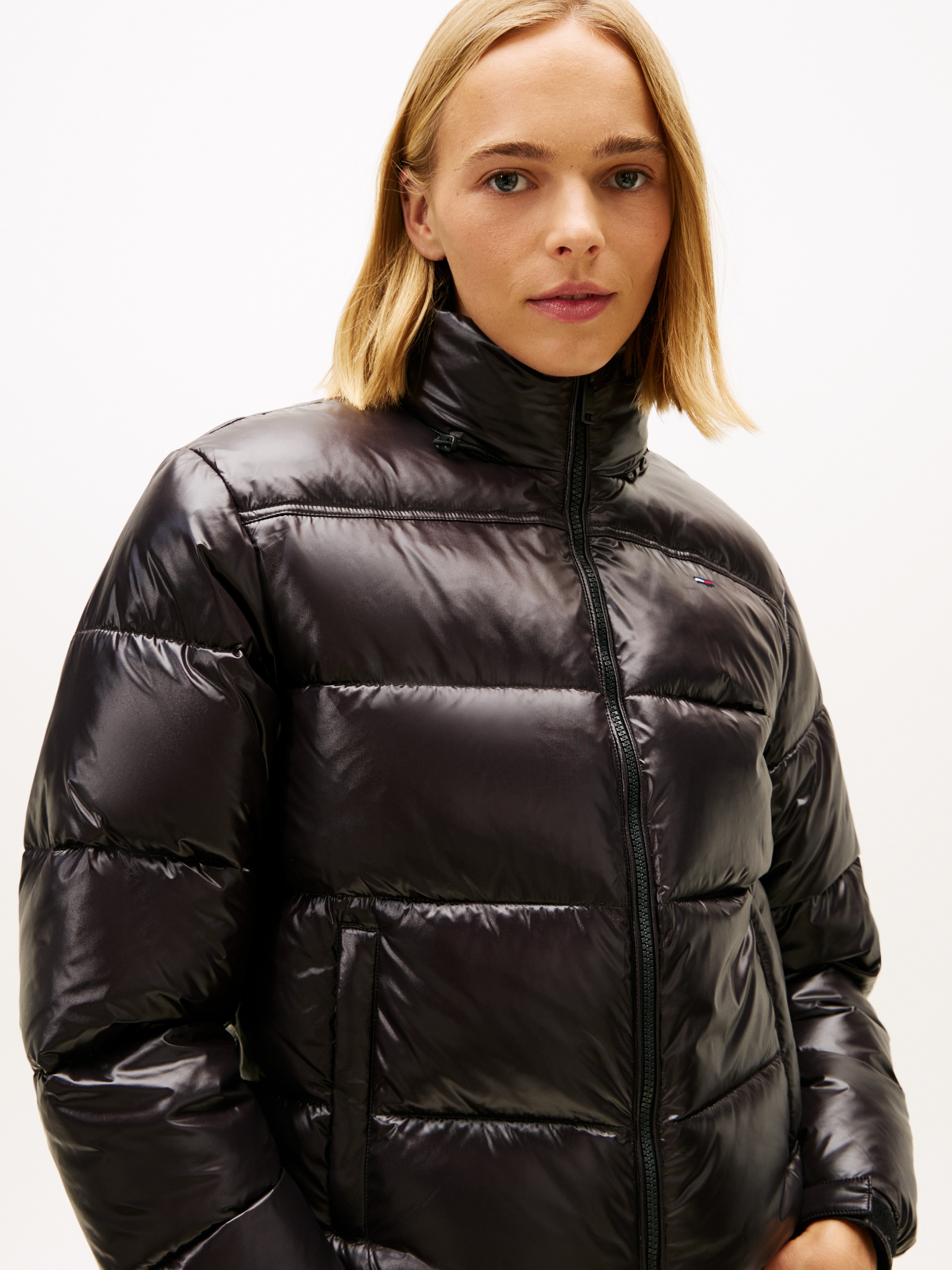 Tommy Jeans Steppjacke "TJW PCKBL HD ESS PFFR SHINY EXT" ohne Kapuze günstig online kaufen