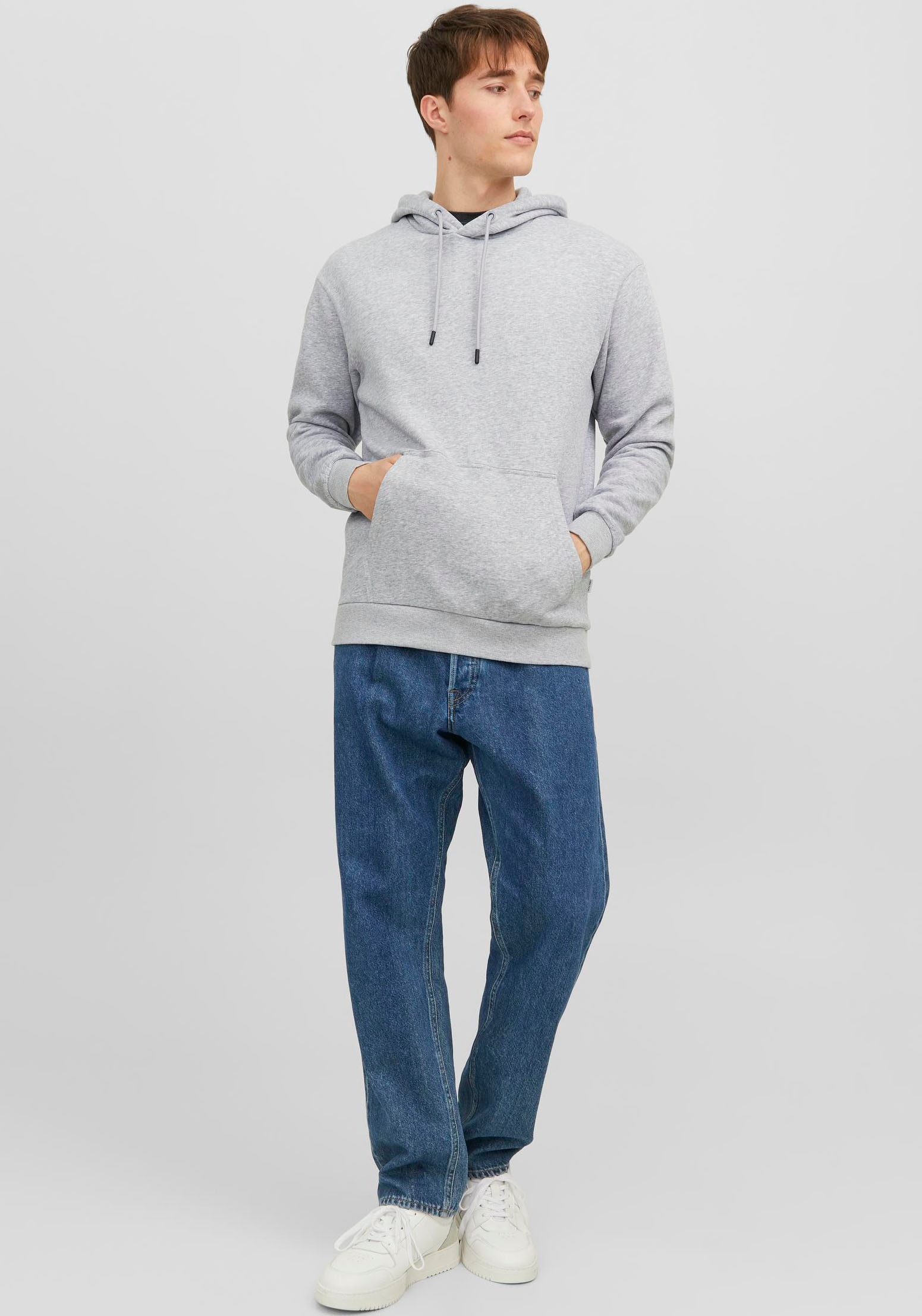 Jack & Jones Kapuzensweatshirt »JJEBRADLEY SWEAT HOOD NOOS«, mit Känguru Tasche