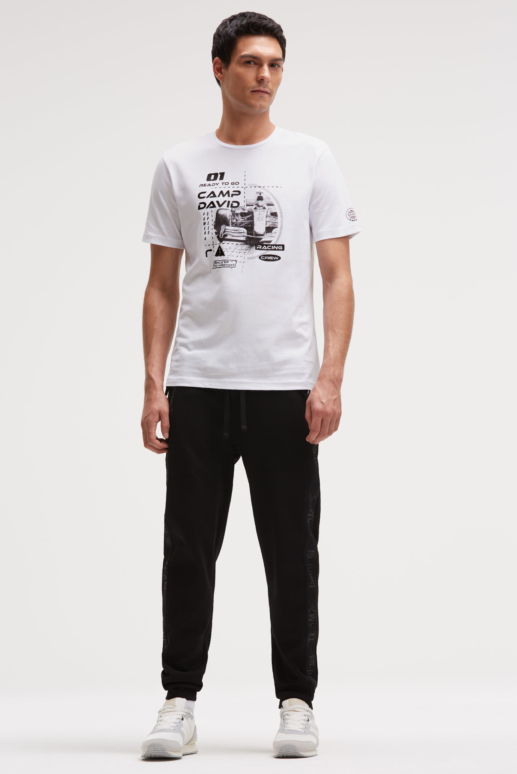 CAMP DAVID Rundhalsshirt aus Baumwolle