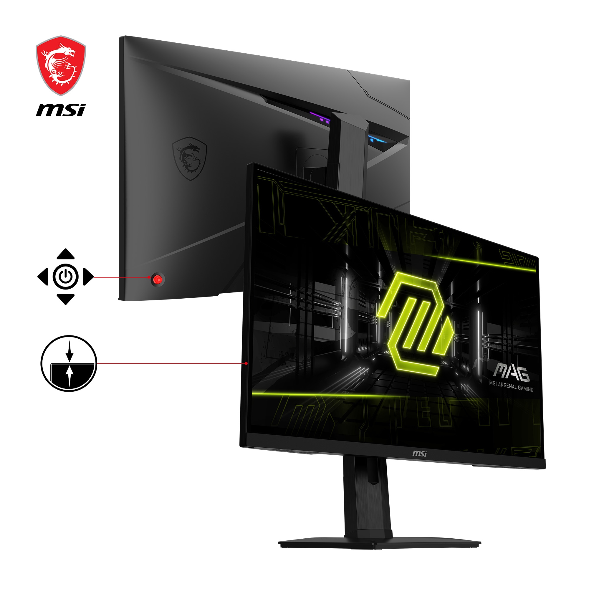 MSI Gaming-Monitor »MAG 274QRF QD E2«, 69 cm/27 Zoll, 2560 x 1440 px, WQHD, 1 ms Reaktionszeit, 180 Hz