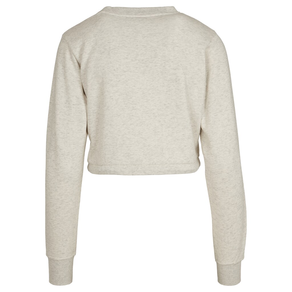 URBAN CLASSICS Sweater »Damen Ladies Oversized Cropped Crewneck«, (1 tlg.)