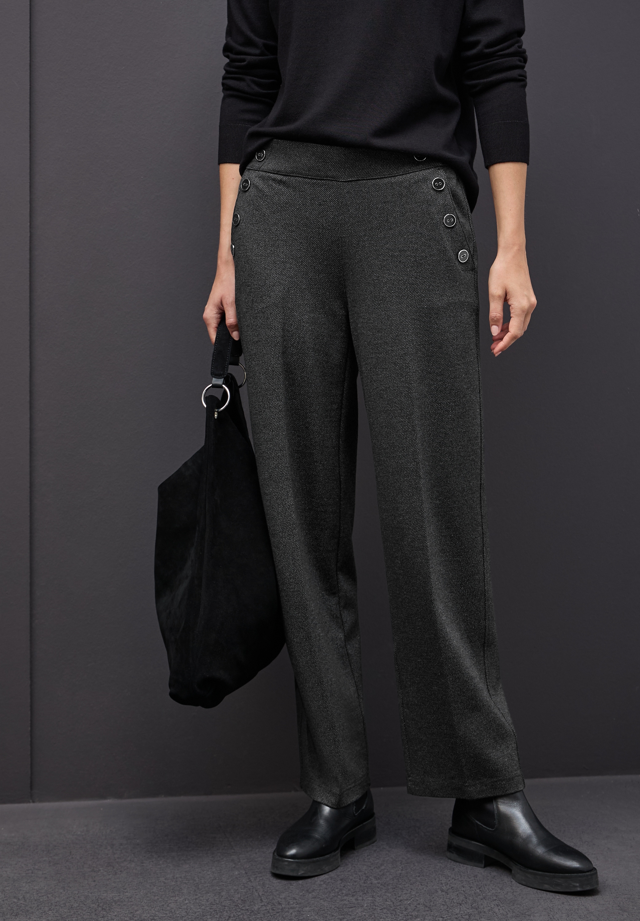 STREET ONE Webhose mit elastischem Bund günstig online kaufen