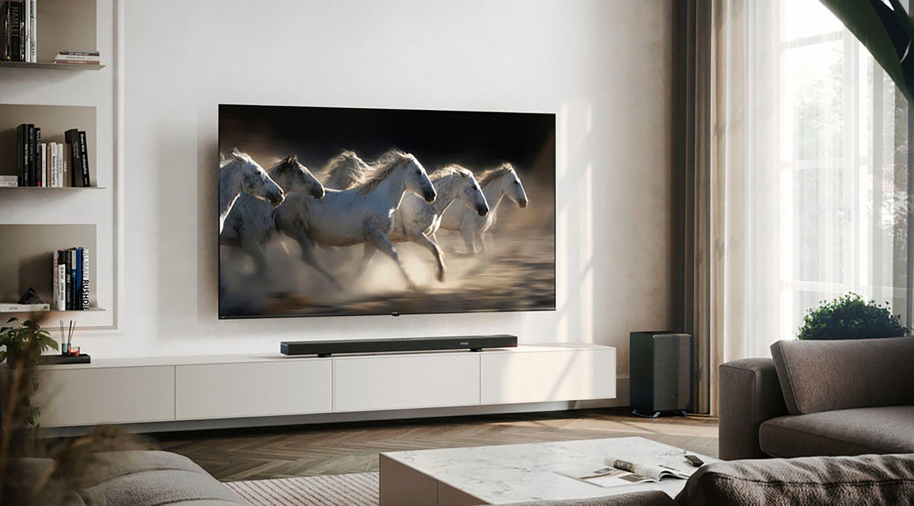 Sharp QLED-Fernseher »4T-C85HPx« 215 cm/85 ″ Smart-TV