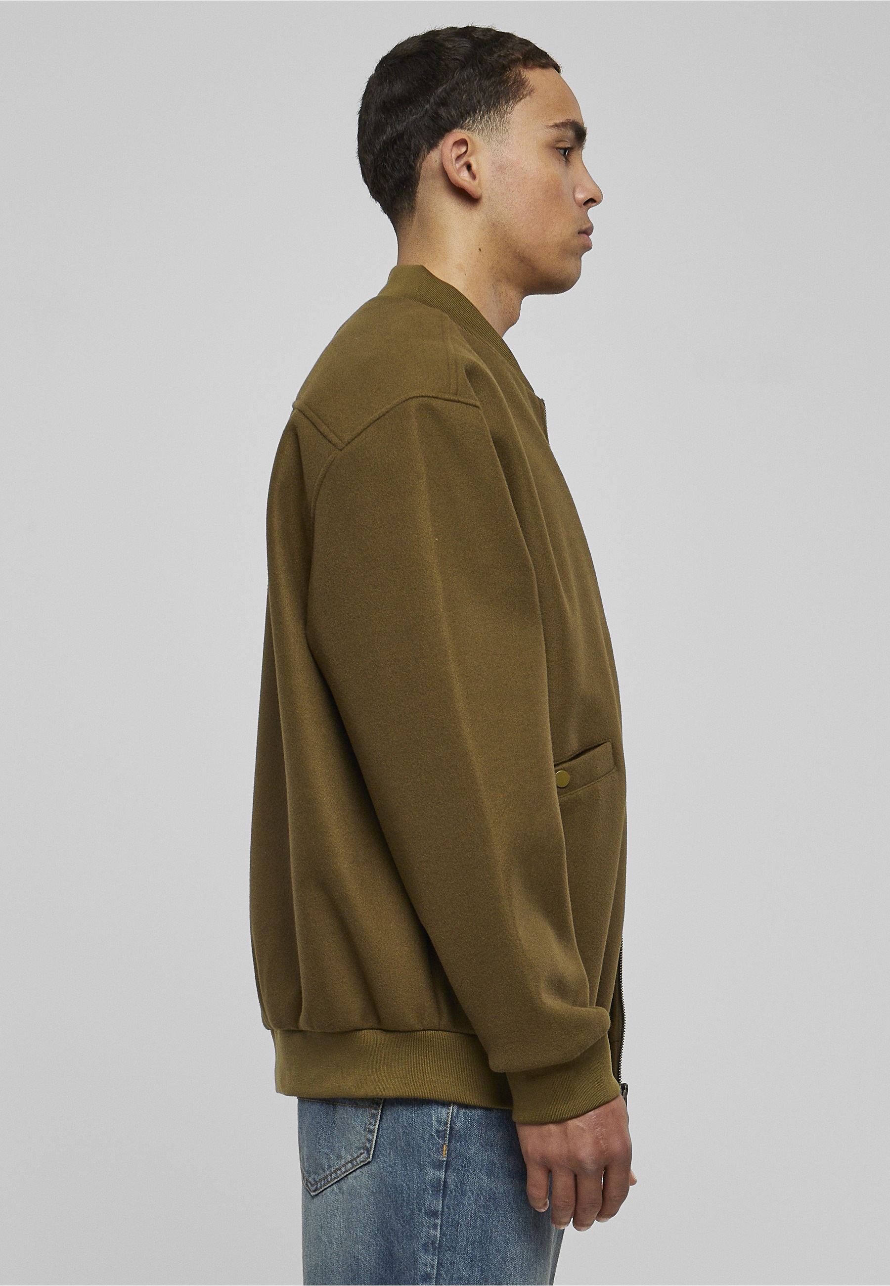 URBAN CLASSICS Bomberjacke »Urban Classics Herren Bomber Blouson« 1 Stk. tlg. ohne Kapuze