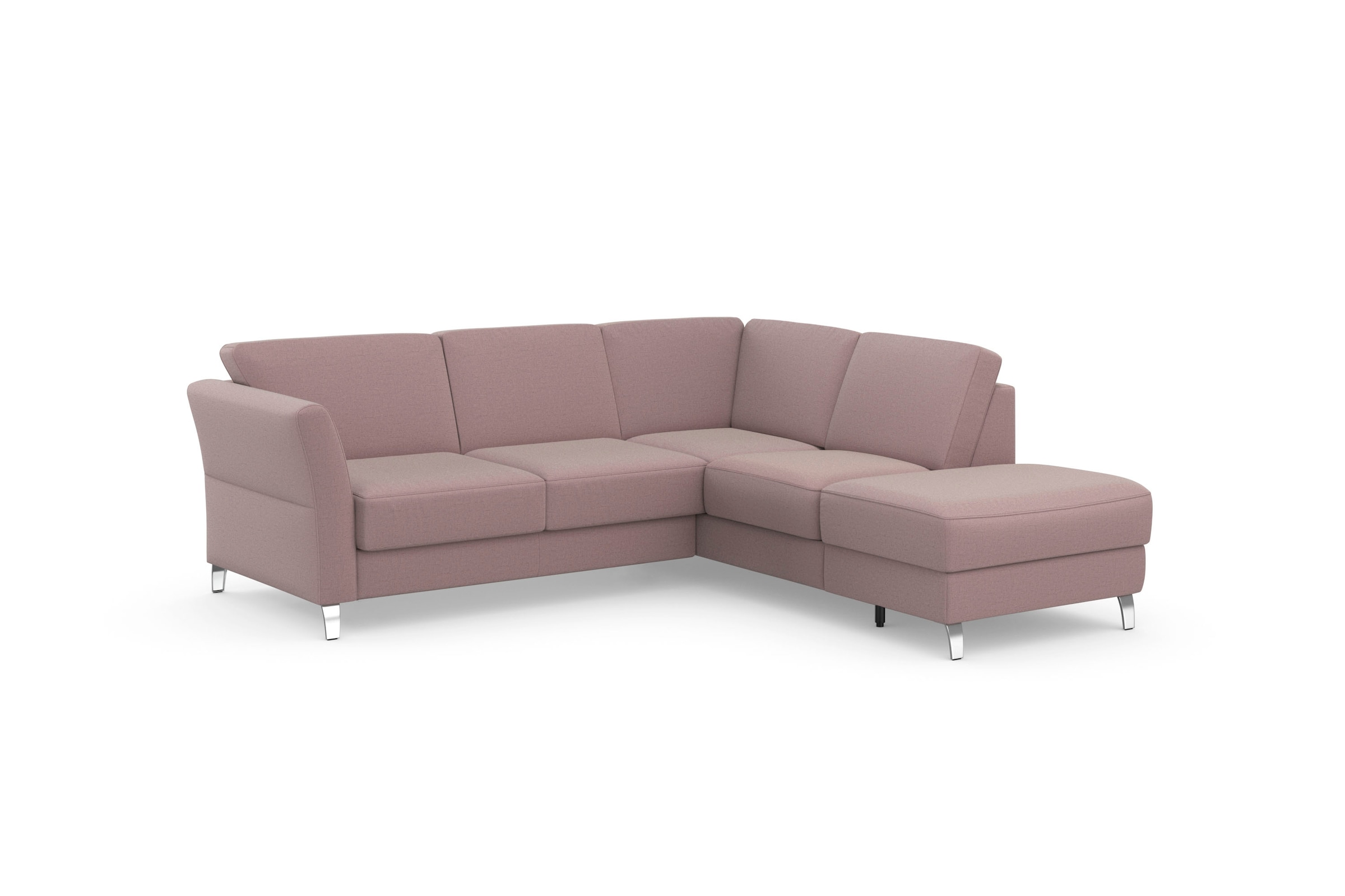sit&more Ecksofa »Visby L-Form« Wahlweise mit Bettfunktion und Stauraum, frei im Raum stellbar