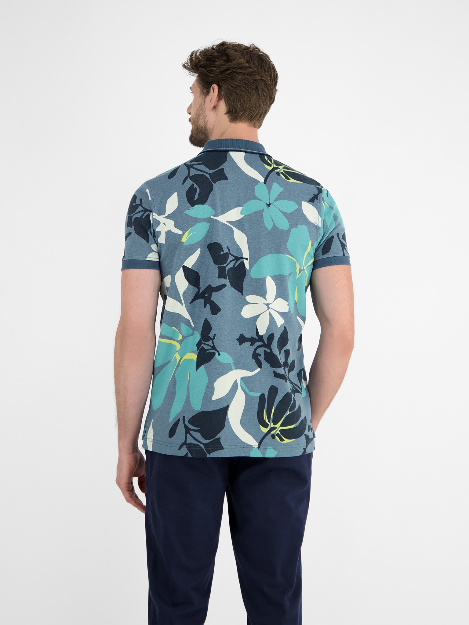 LERROS Poloshirt "LERROS Poloshirt, sommerlich-floral gemustert" günstig online kaufen