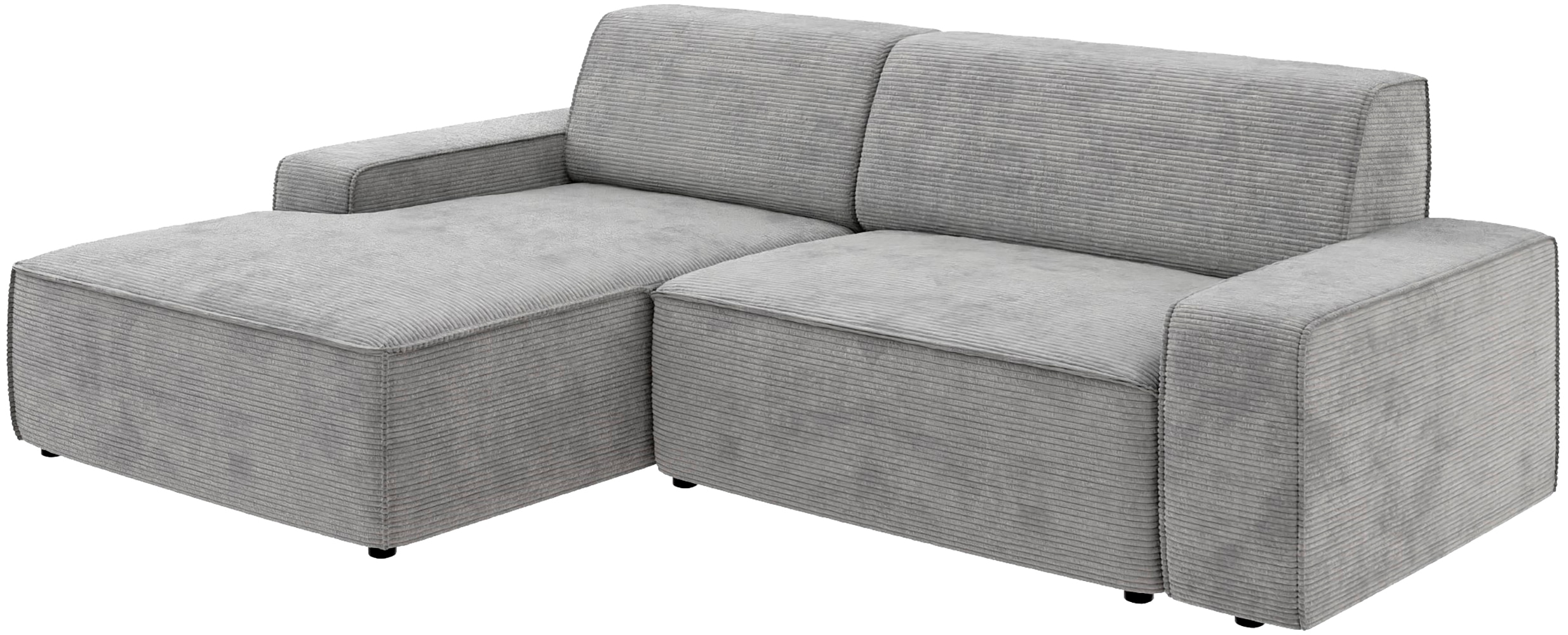 Thumbnail - TRENDMANUFAKTUR Ecksofa "Graz, wahlweise mit Sitzvorschub und Bettkasten, L-Form, Breite 246 cm" in Cord-, haustierfreun...