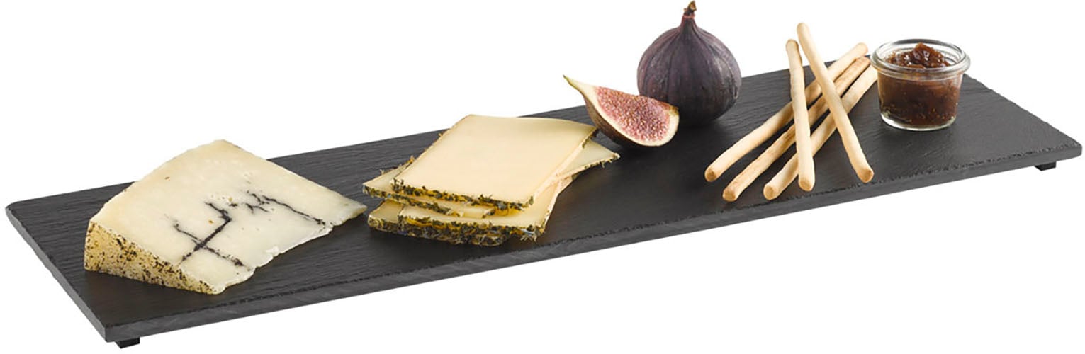 APS Servierplatte »GN 2/4 Naturschieferplatte«, (1 tlg.), 53 x 16,2 cm