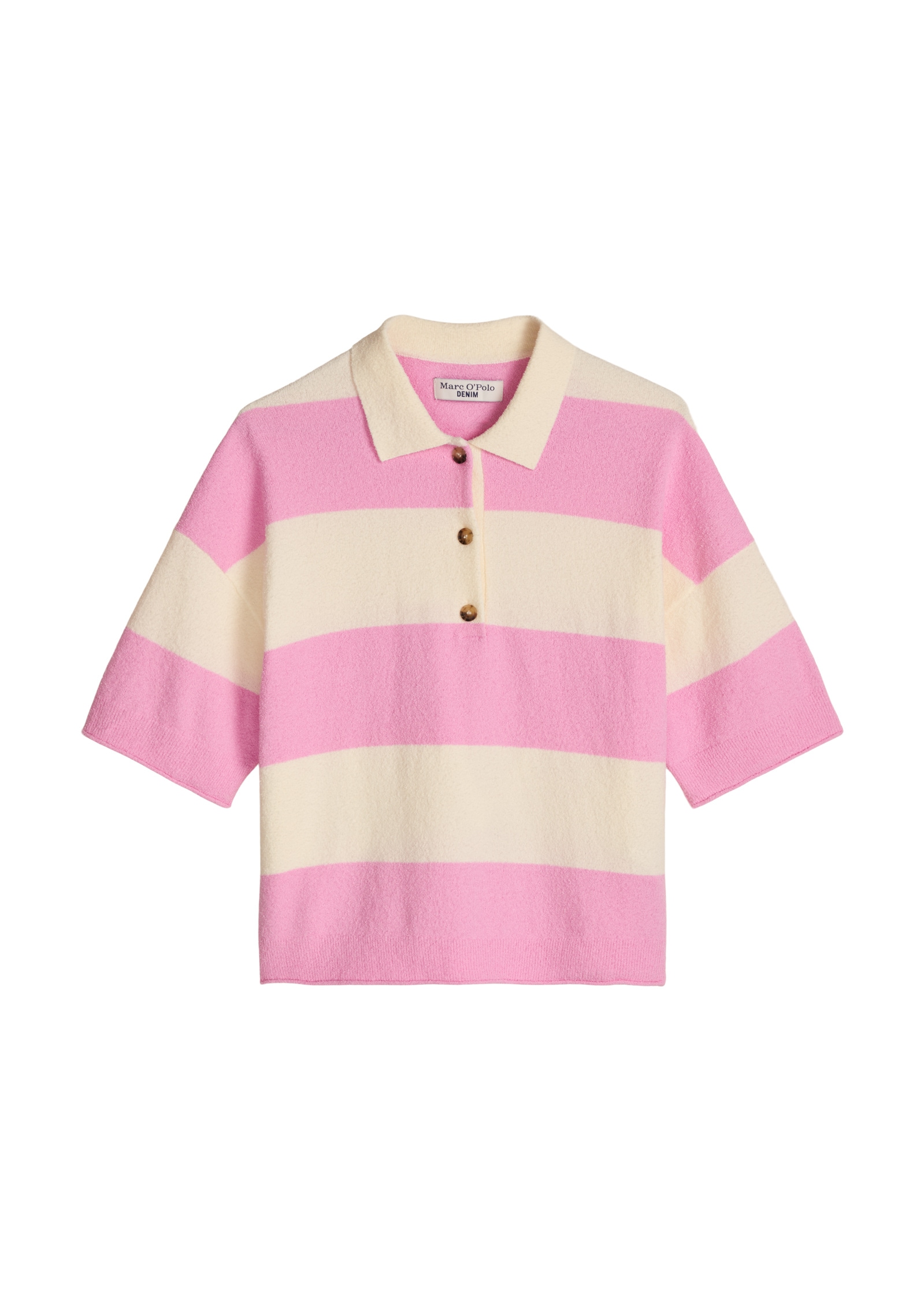 Marc O'Polo DENIM Poloshirt »aus Crinkled Organic Cotton-Mix«