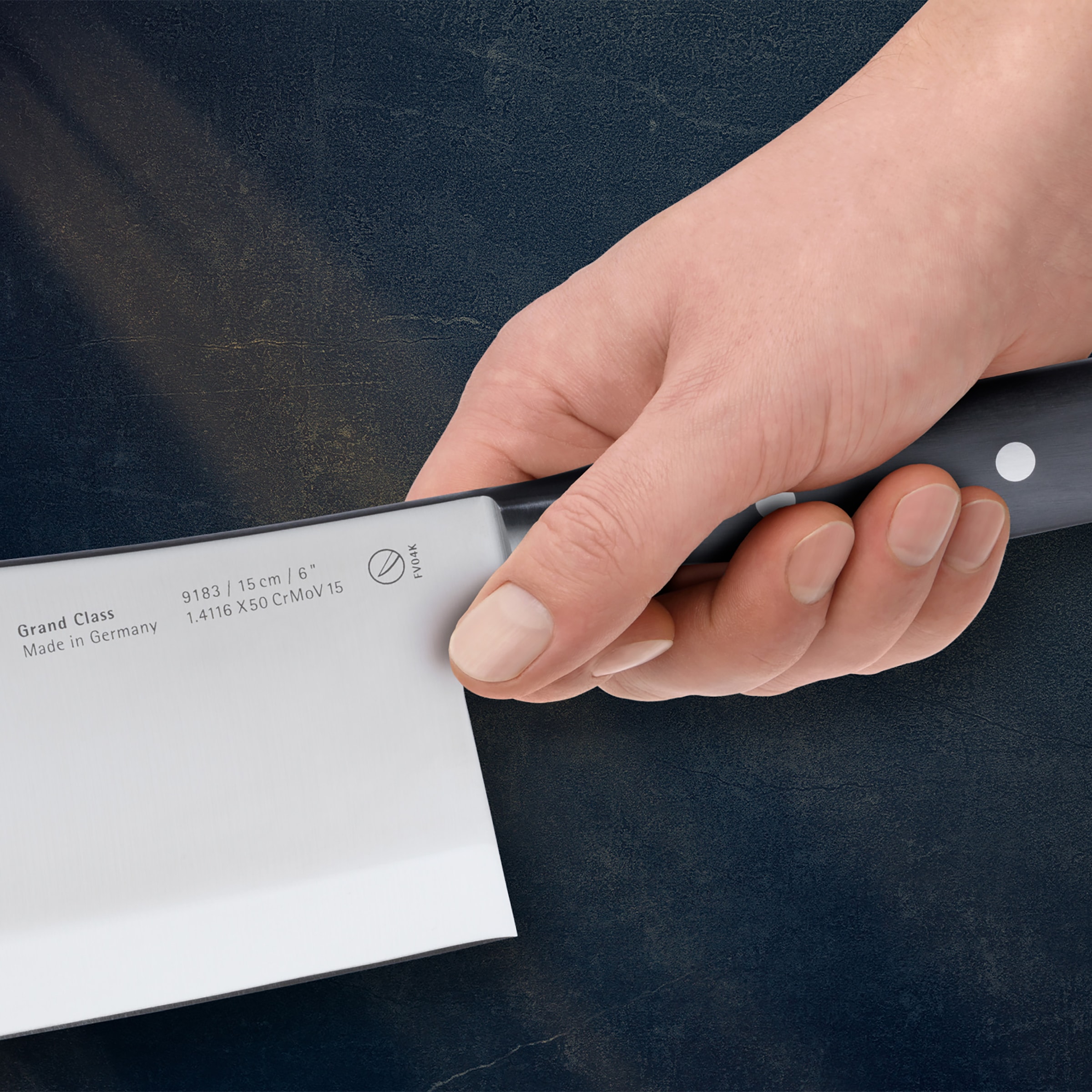 WMF Hackmesser »Grand Class«, (1 tlg.), 15 cm, langanhaltende Schärfe, handgeschmiedeter Spezialklingenstahl