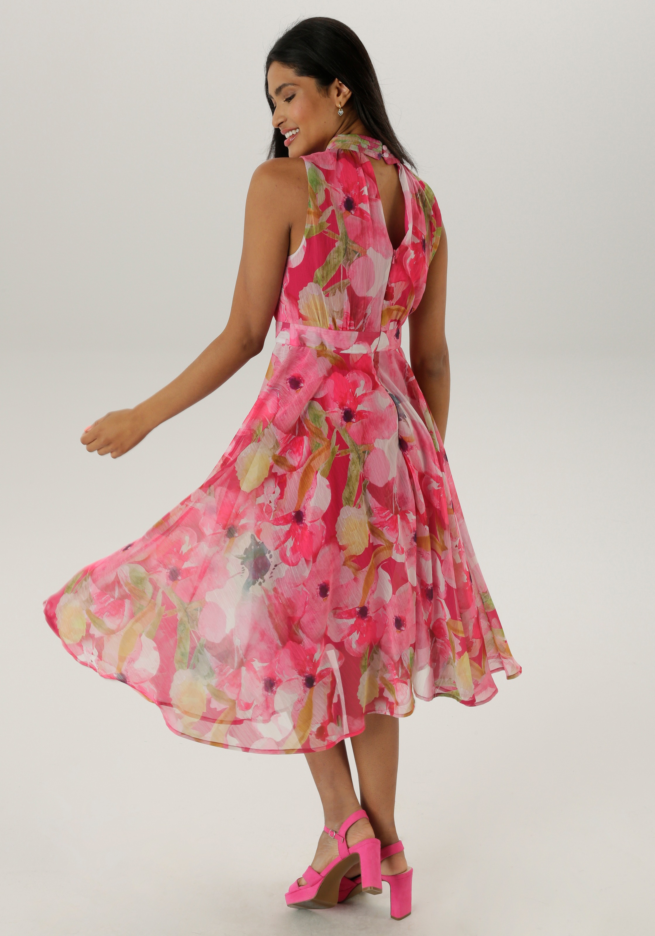 Thumbnail - Aniston SELECTED Cocktailkleid mit traumhafter, floraler Musterung