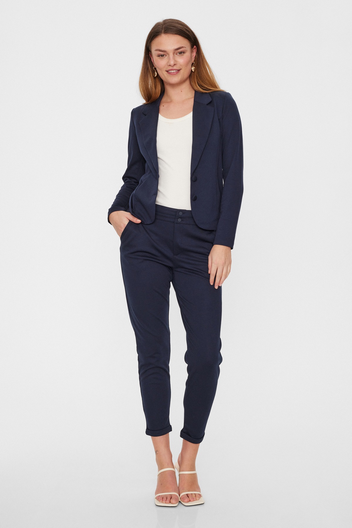 FREEQUENT Stoffhose "FQNANNI-ANKLE-PA" Sommerhose - knöchellänge und mit 2- günstig online kaufen