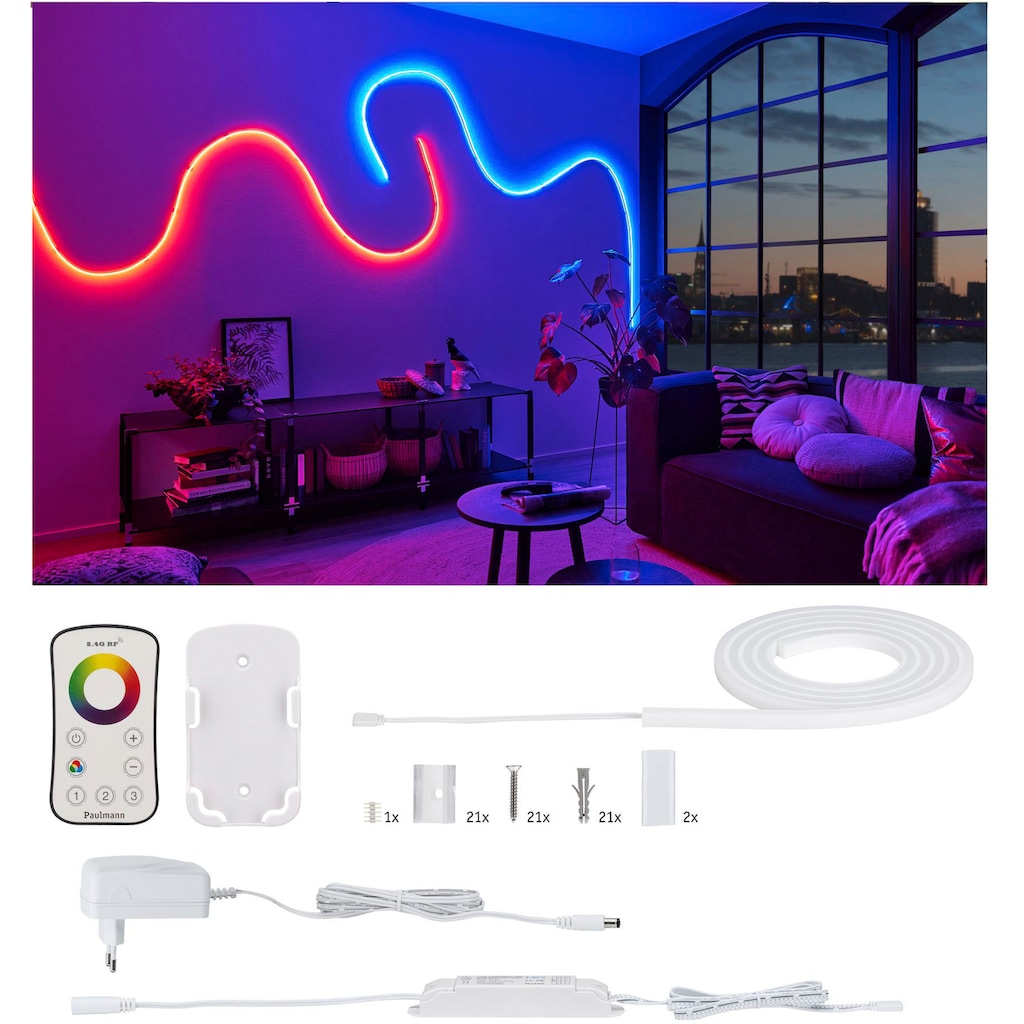 Paulmann LED-Streifen »MaxLED Flow Basisset 1,5m RGB 13,5W«