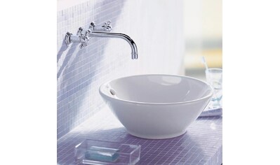 Duravit Aufsatzwaschbecken »Bacino«, 420 mm rund, mit Überlauf, ohne Hahnlochbank, weiß kaufen