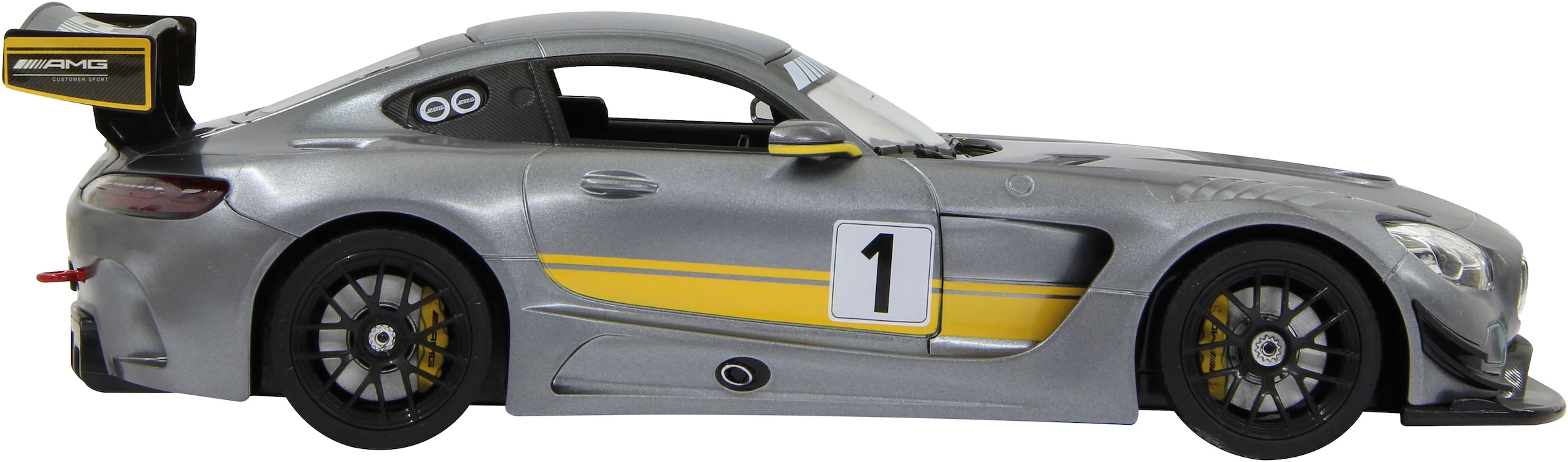 Jamara RC-Auto »Deluxe Cars, Mercedes-AMG GT3 Performance, 1:14, grau, 2,4GHz«, mit LED-Licht