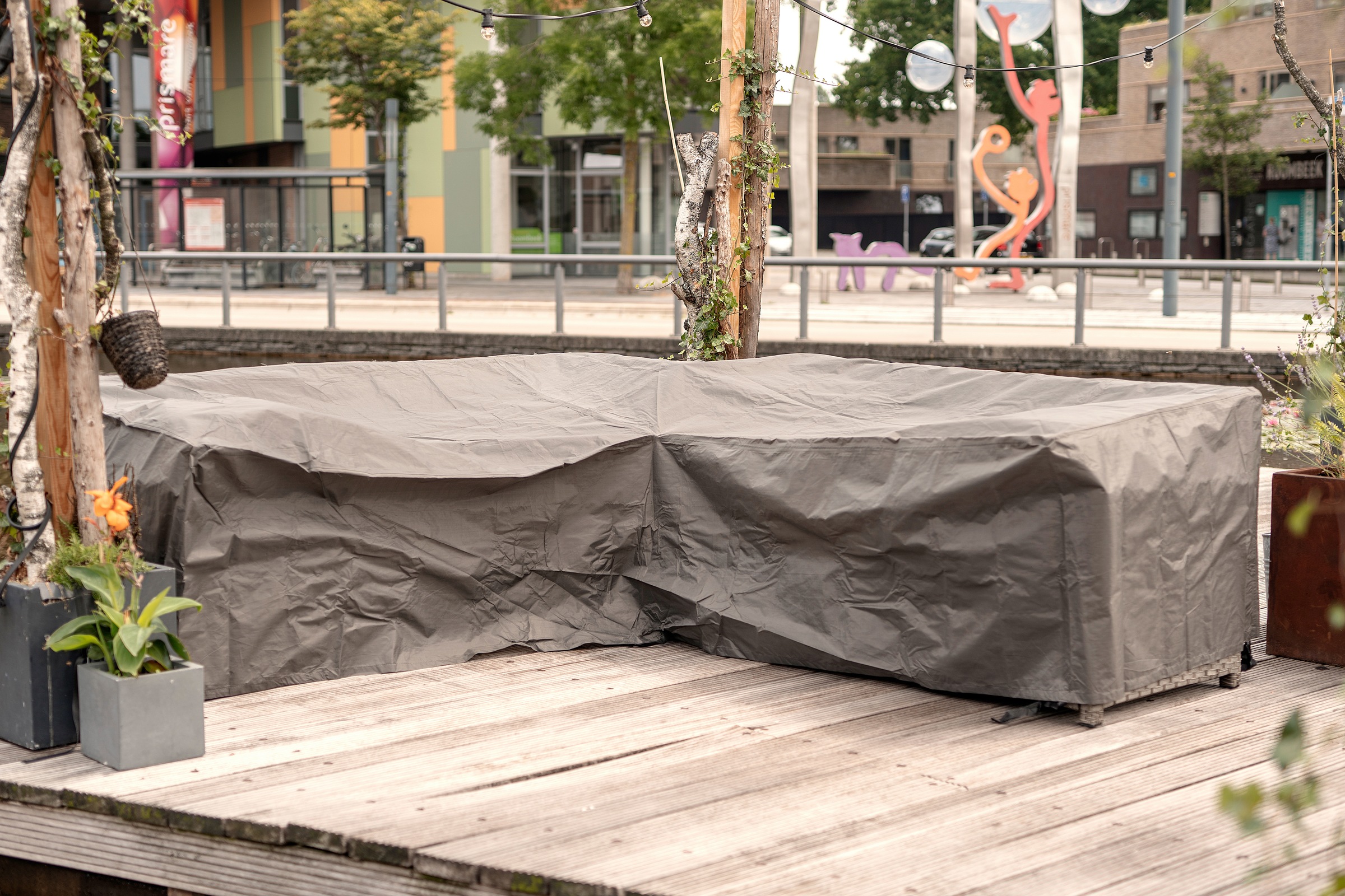 winza outdoor covers Gartenmöbel-Schutzhülle »Outdoor Cover«, für L-förmige Loungegarnitur, Maße BxT: links: 260x80 /rechts: 210x80
