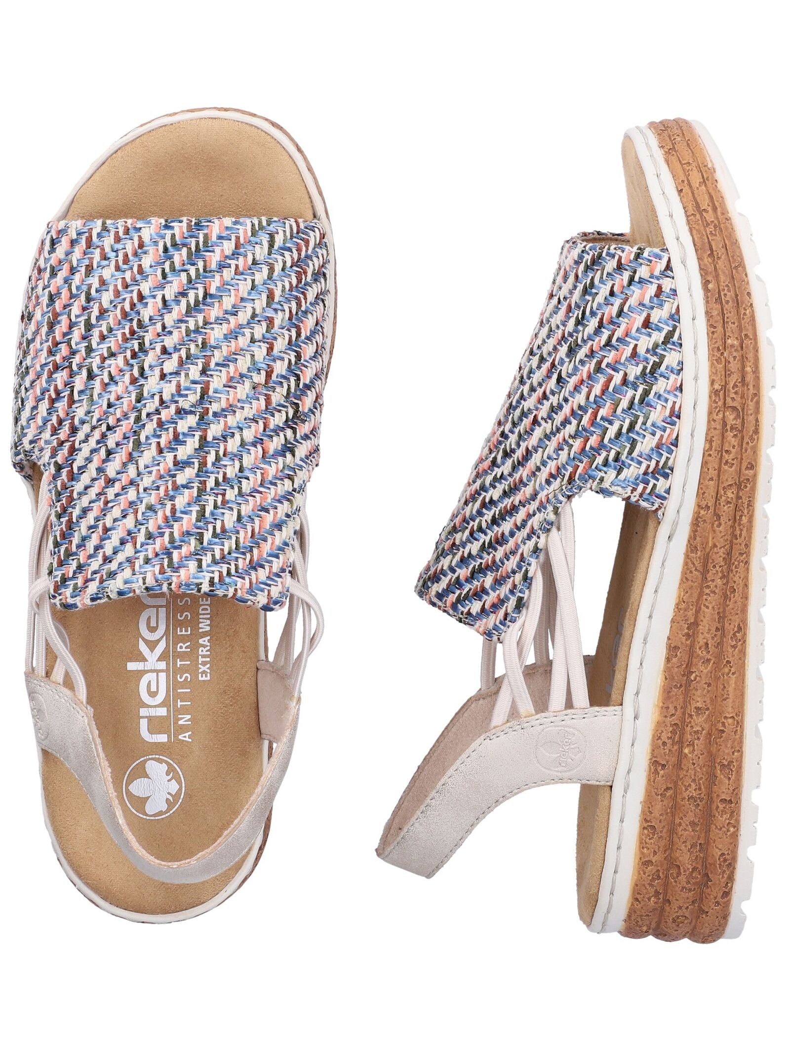 Rieker Keilsandalette »Rieker Sandalen Textil«