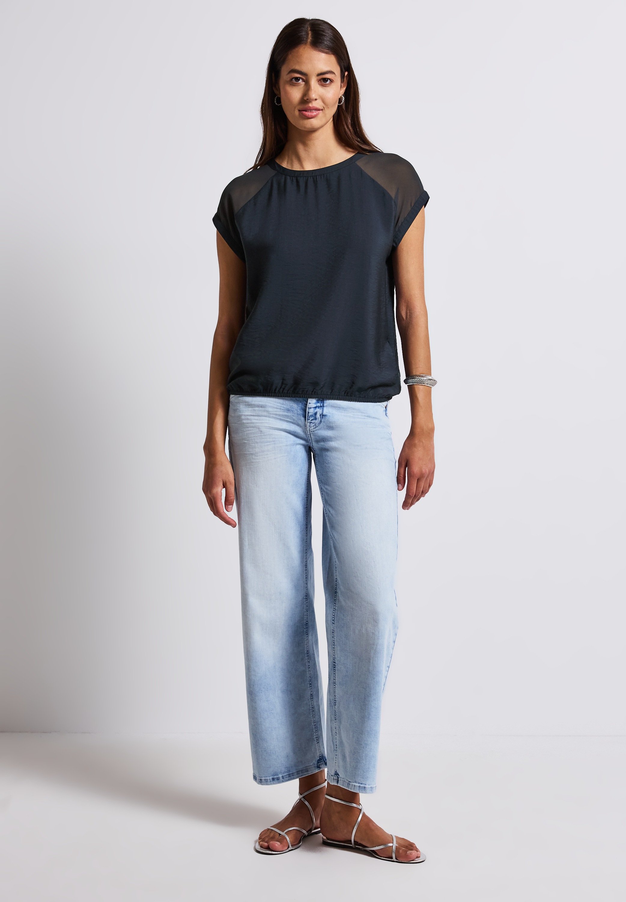 Thumbnail - STREET ONE Blusentop, mit Meshdetail