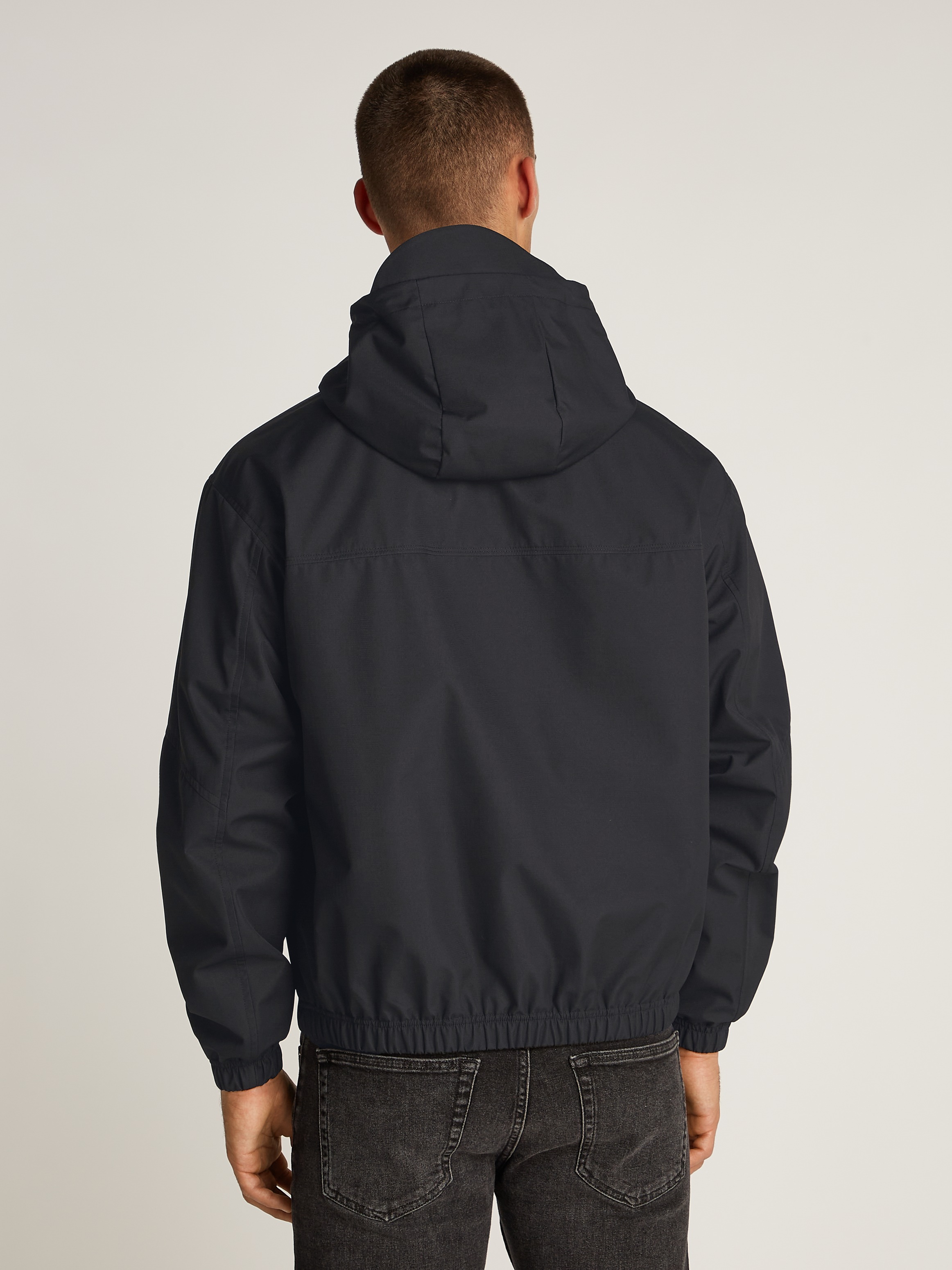 Calvin Klein Jeans Allwetterjacke "TECHNICAL JACKET", mit Kapuze, Logodruck günstig online kaufen