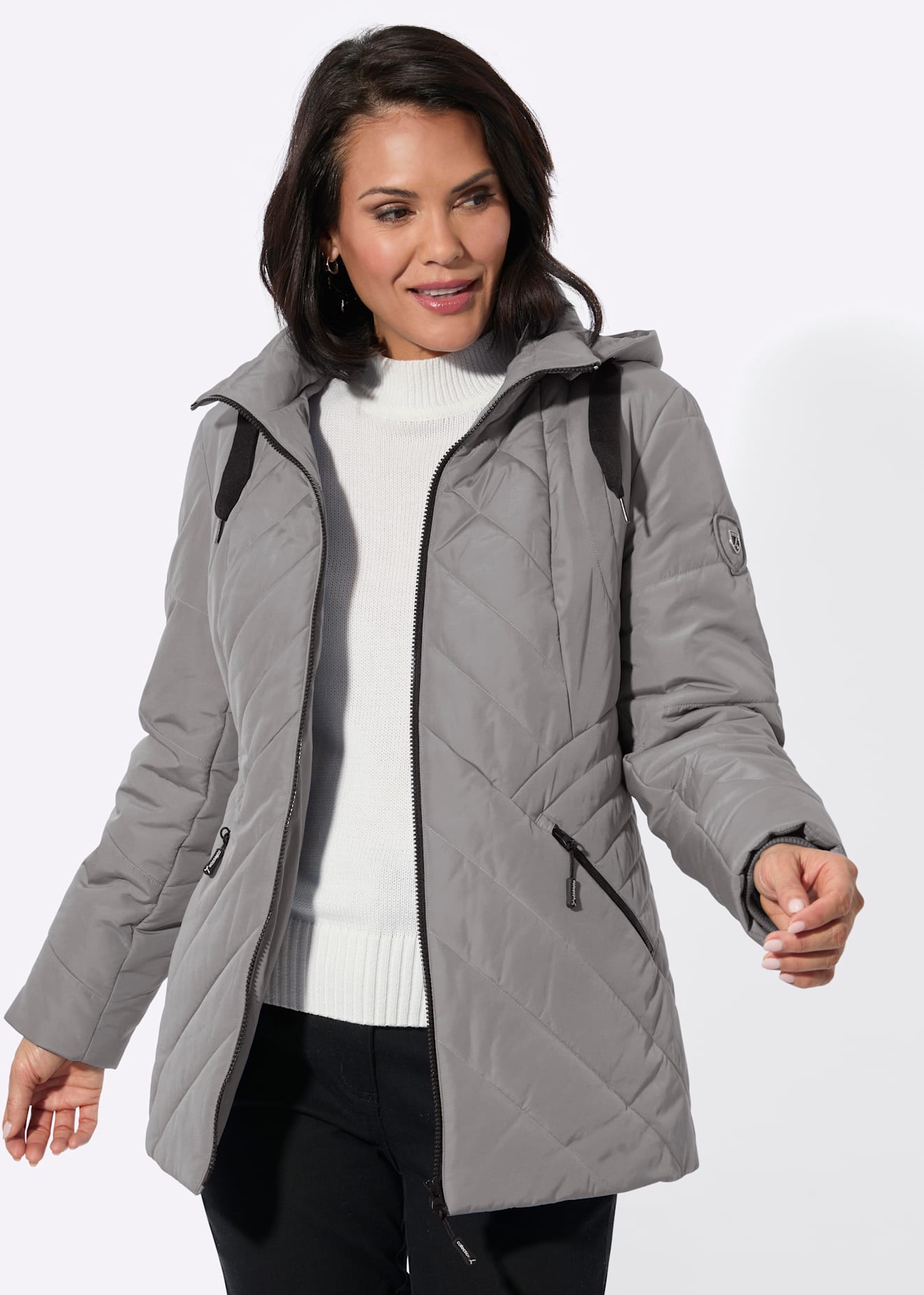 Casual Looks Steppjacke mit Kapuze