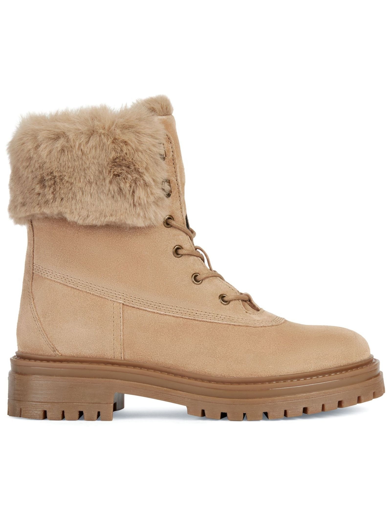 Geox Schnürstiefelette »Geox Stiefelette Veloursleder/Textil«