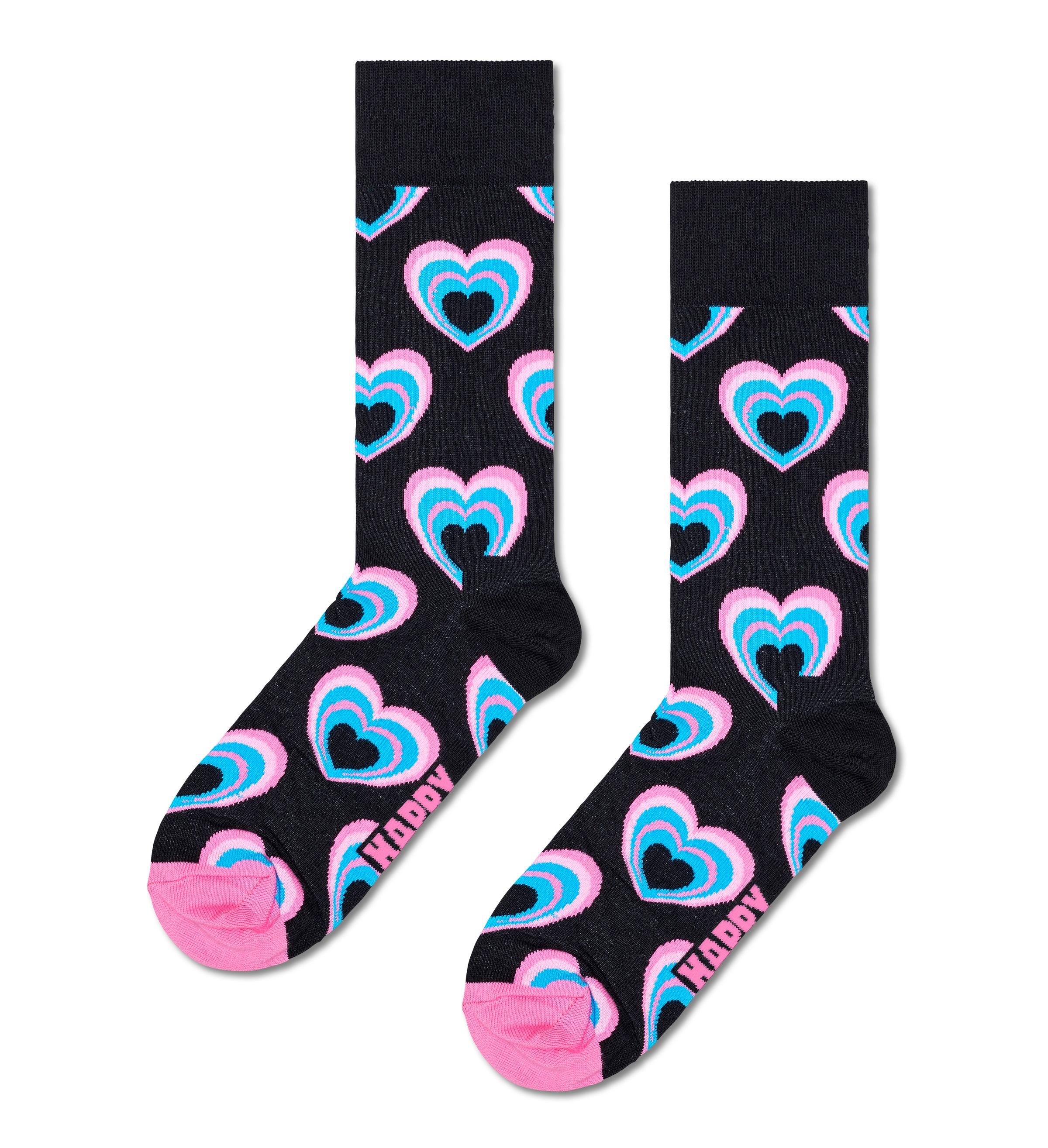 Happy Socks Langsocken, (2er Pack), mit unterschiedlichen Herzchen-Alloverm günstig online kaufen