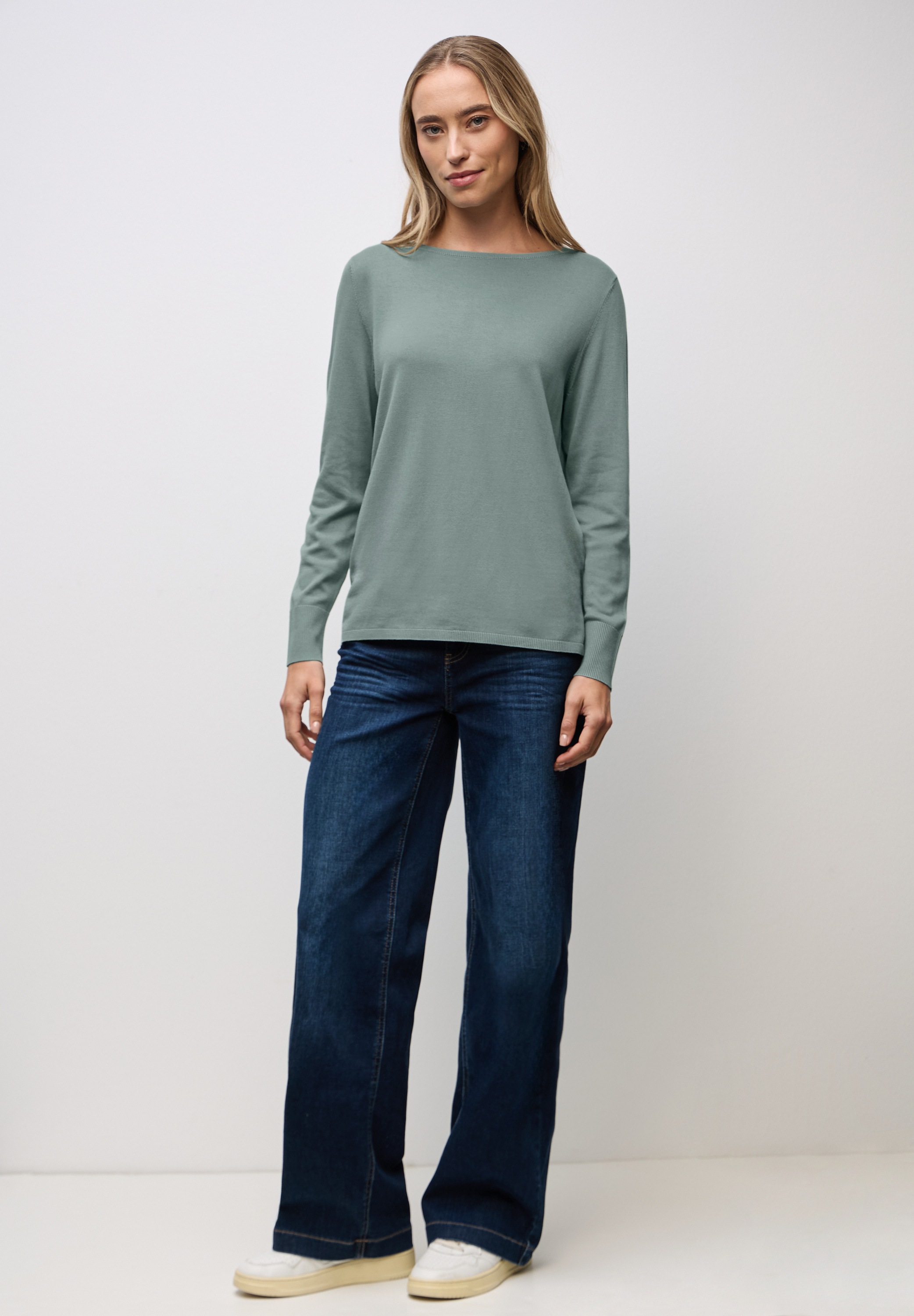 Thumbnail - STREET ONE Strickpullover aus elastischem Materialmix